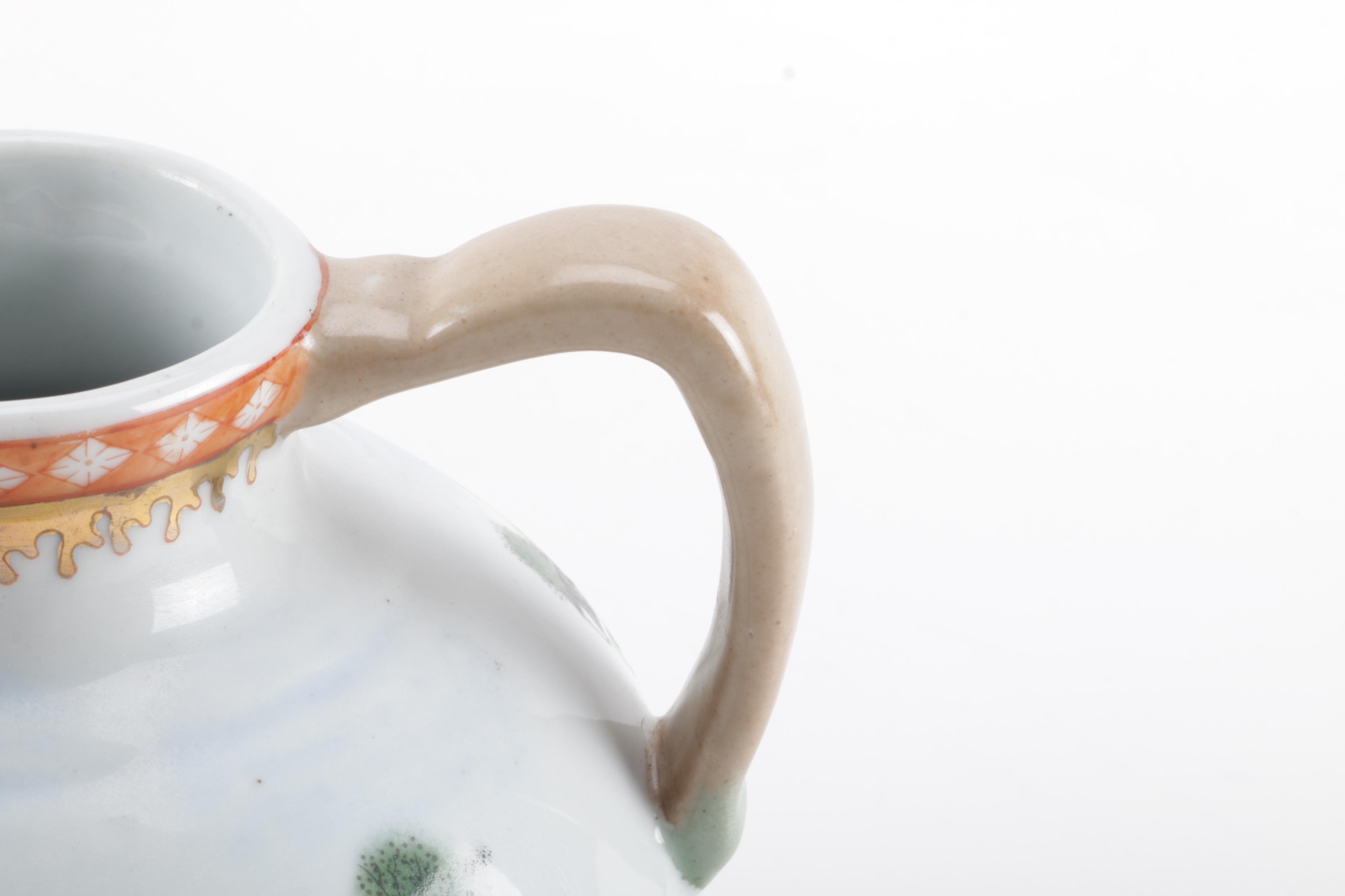 Hand-Painted Ceramic Pitcher
