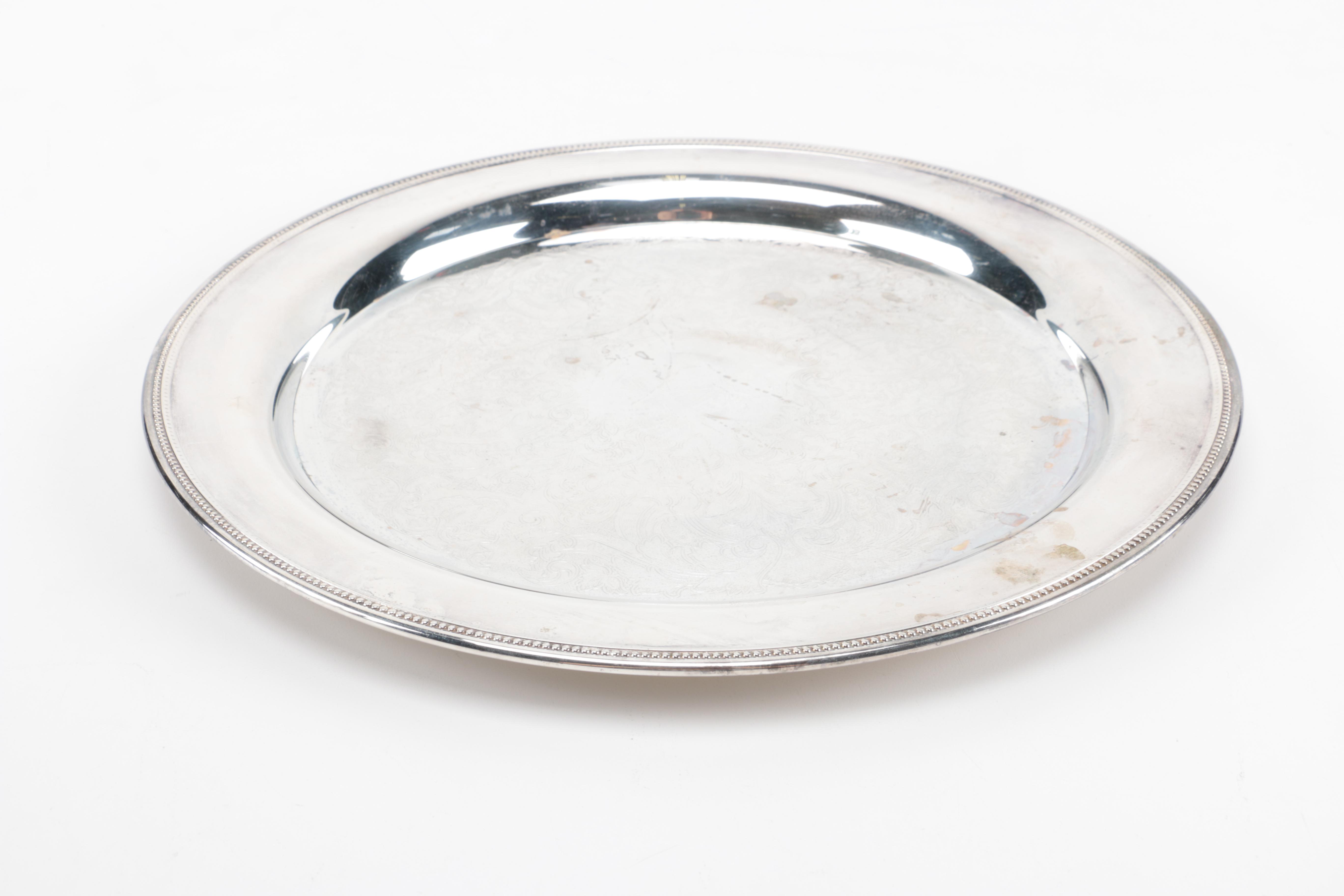 Silver Plated and Crystal Martini Set