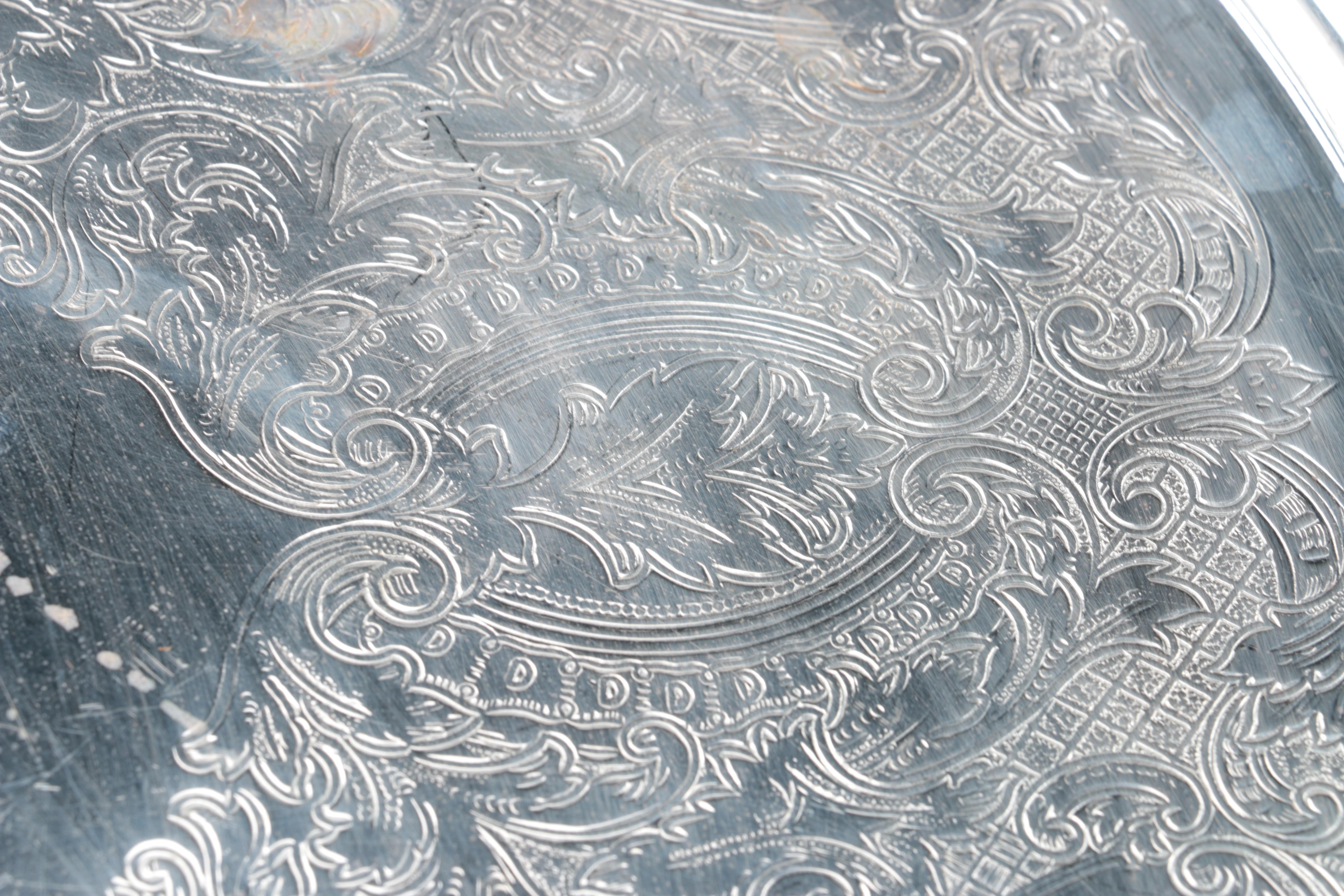 Silver Plated and Crystal Martini Set