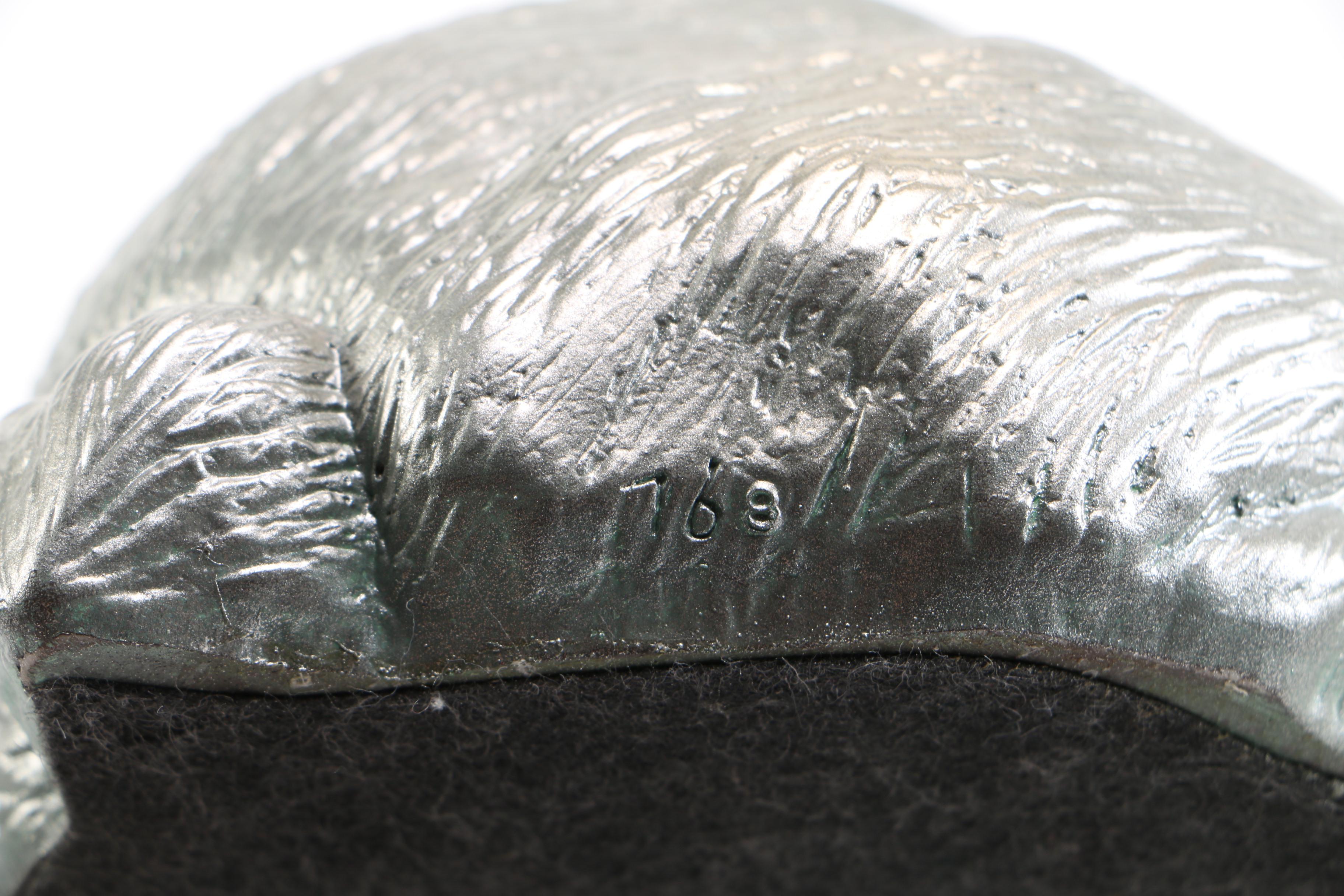 Silver Tone Resin Rabbit Figurines