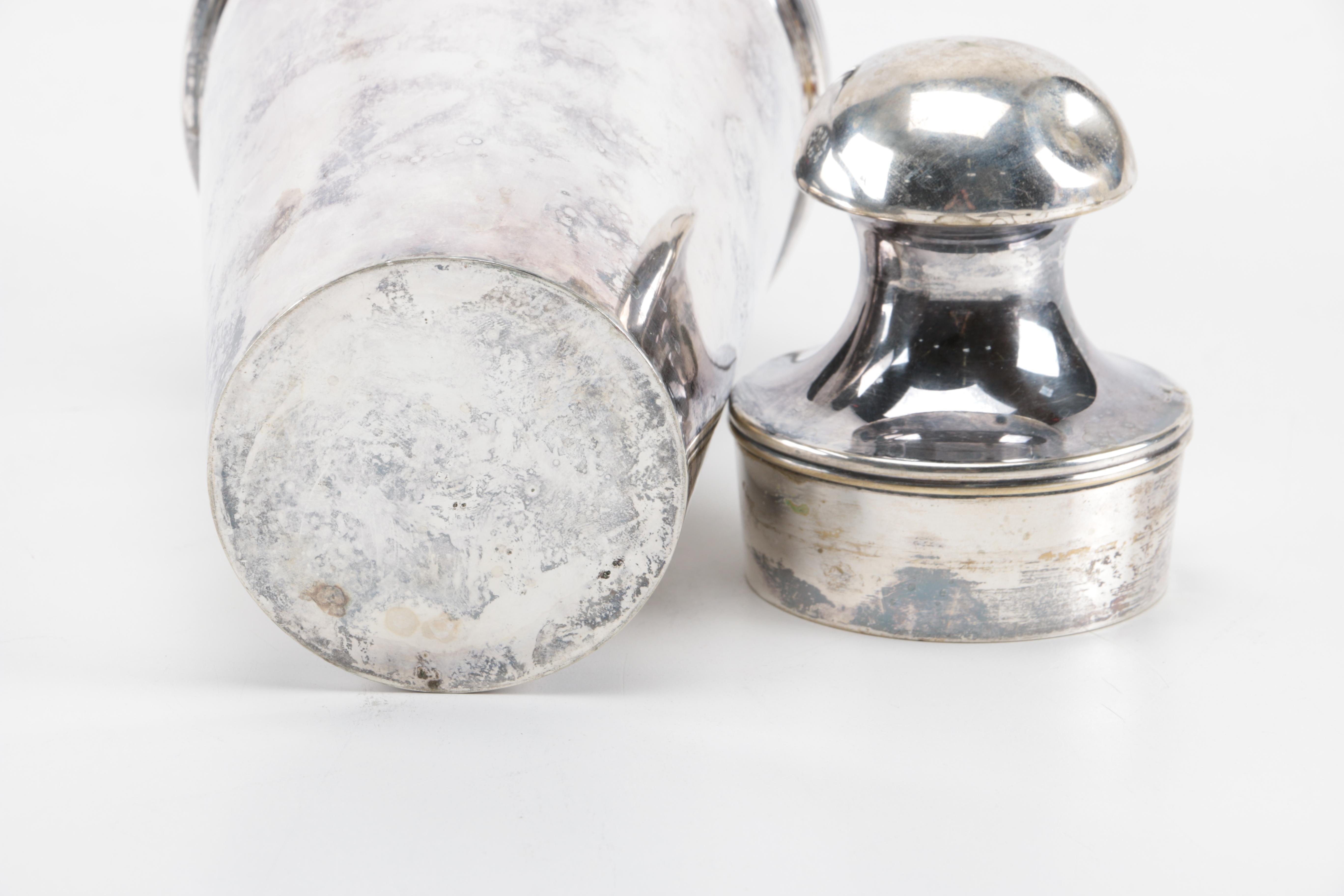 Silver Plated and Crystal Martini Set