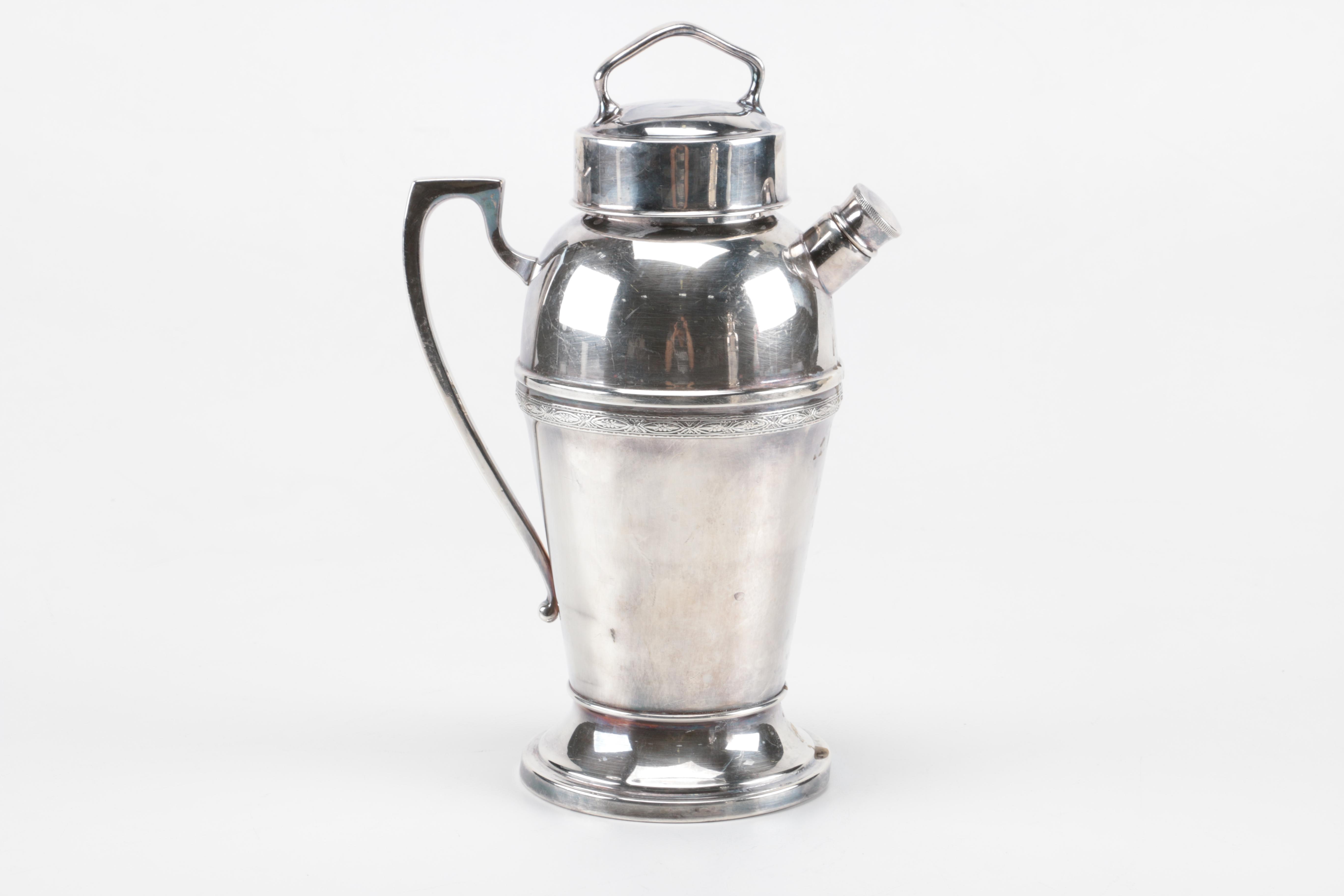 Silver Plated and Crystal Martini Set