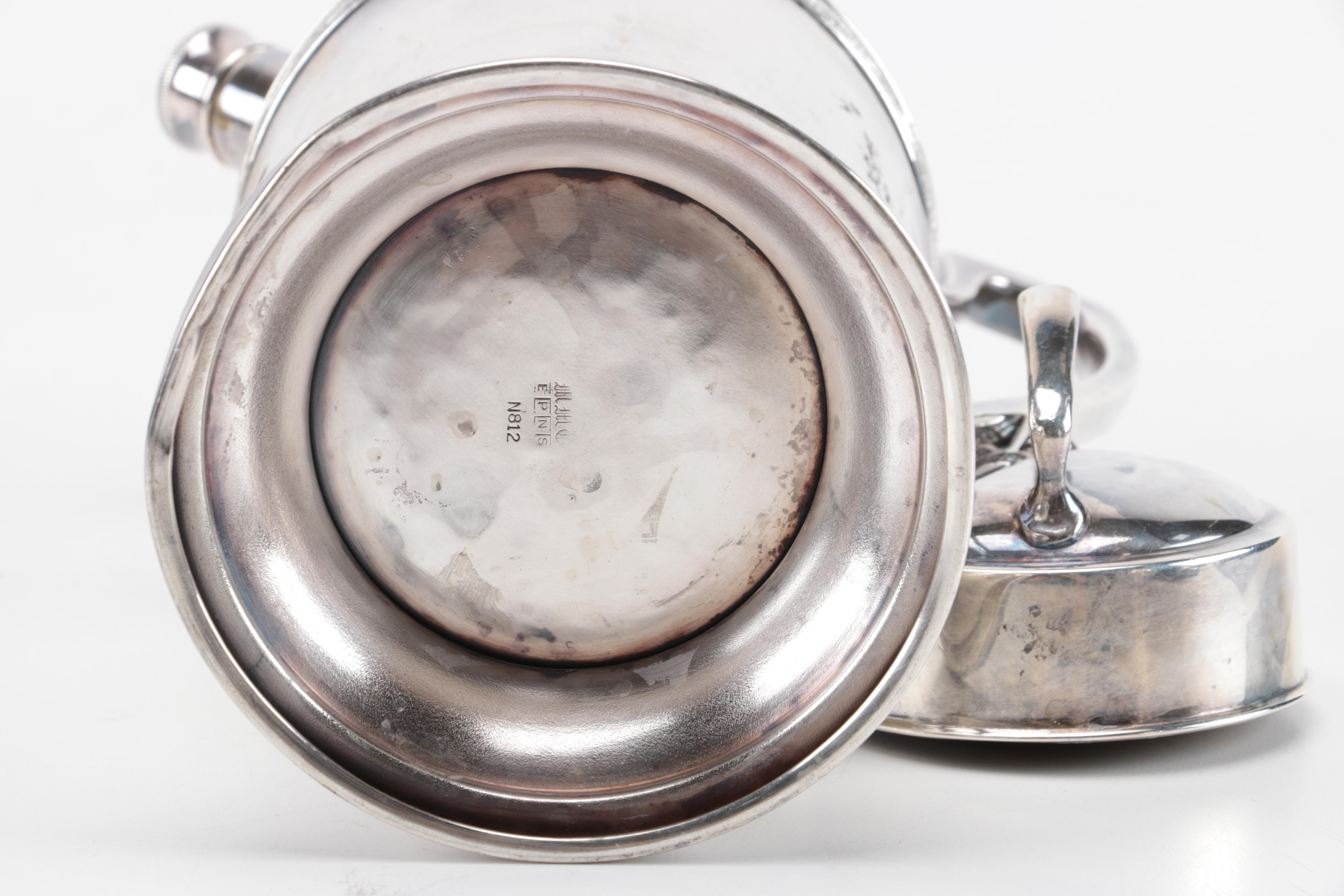 Silver Plated and Crystal Martini Set