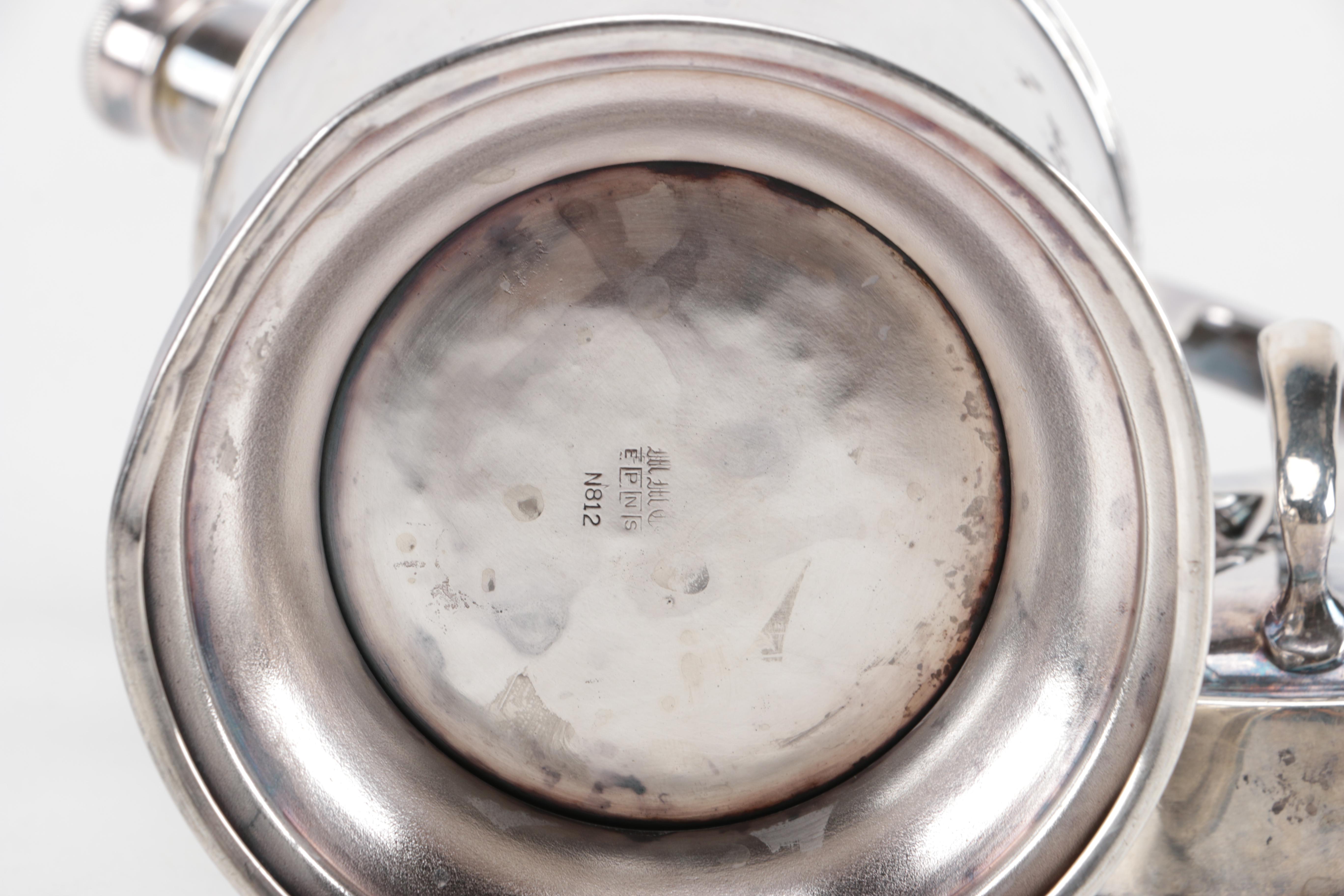 Silver Plated and Crystal Martini Set