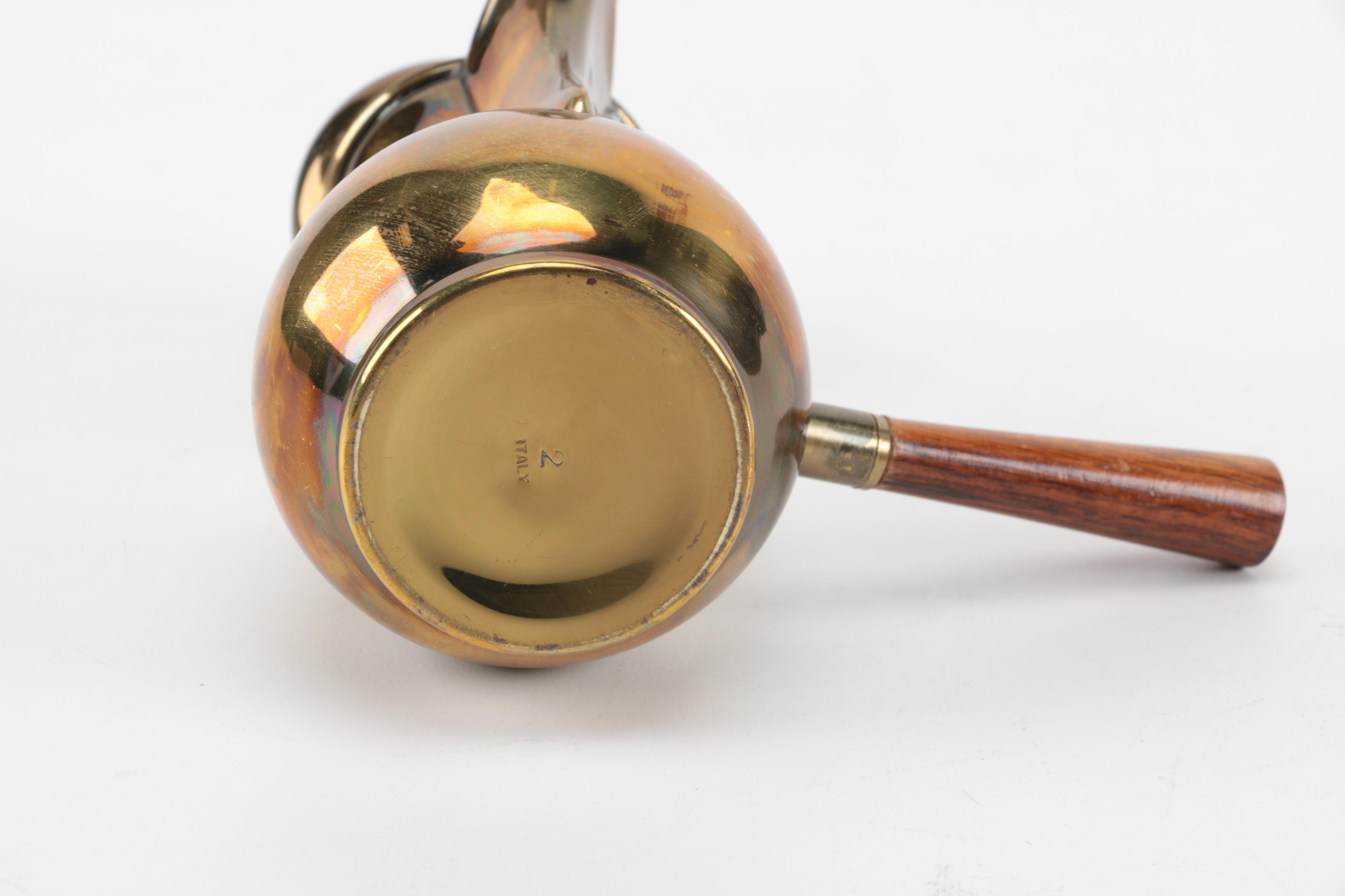 Italian Brass Chocolate Service