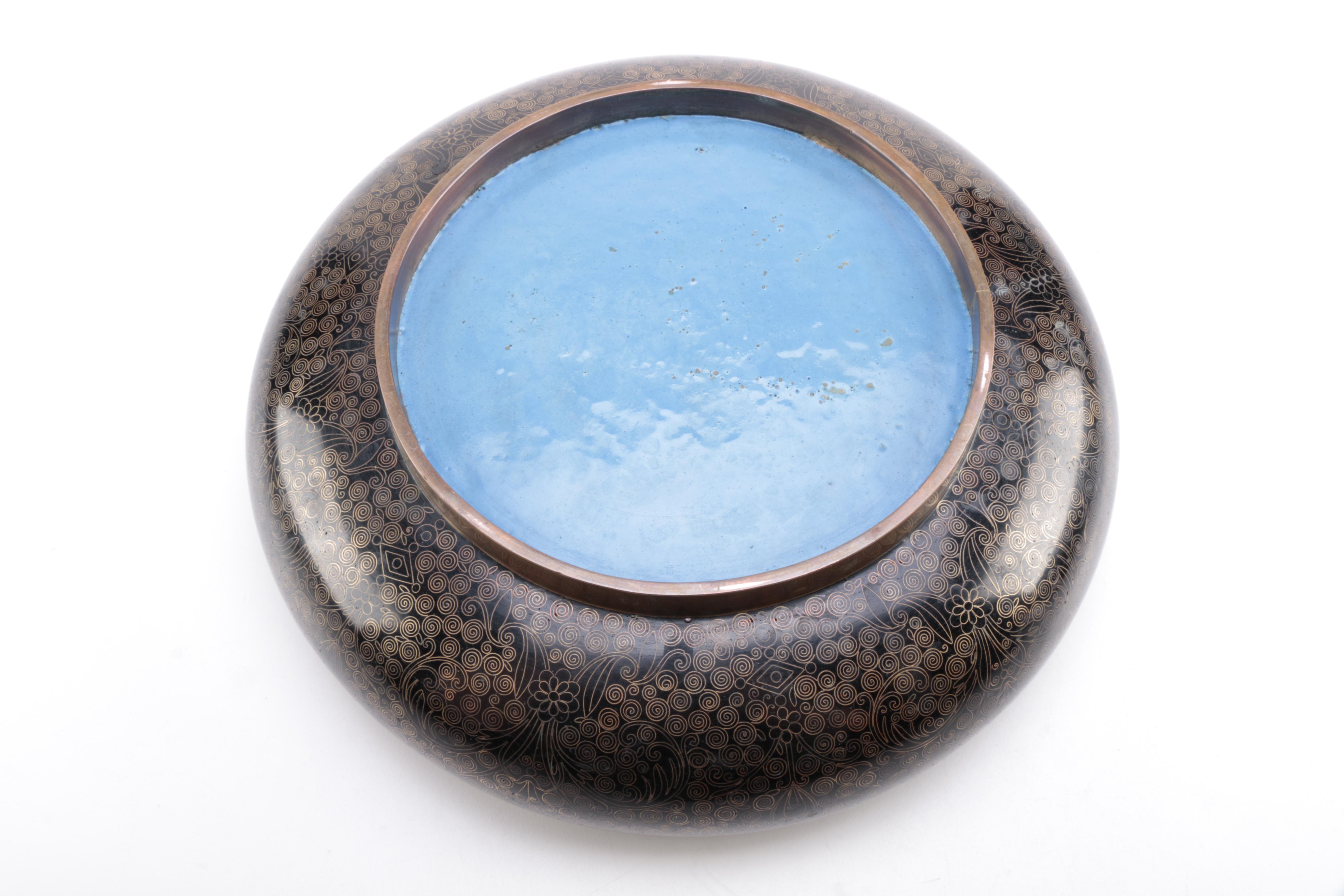 Cloisonné Metal and Enamel Bowl