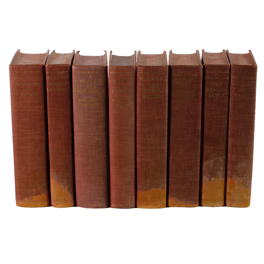 Set of 1930s-1960s Will Durant History Books