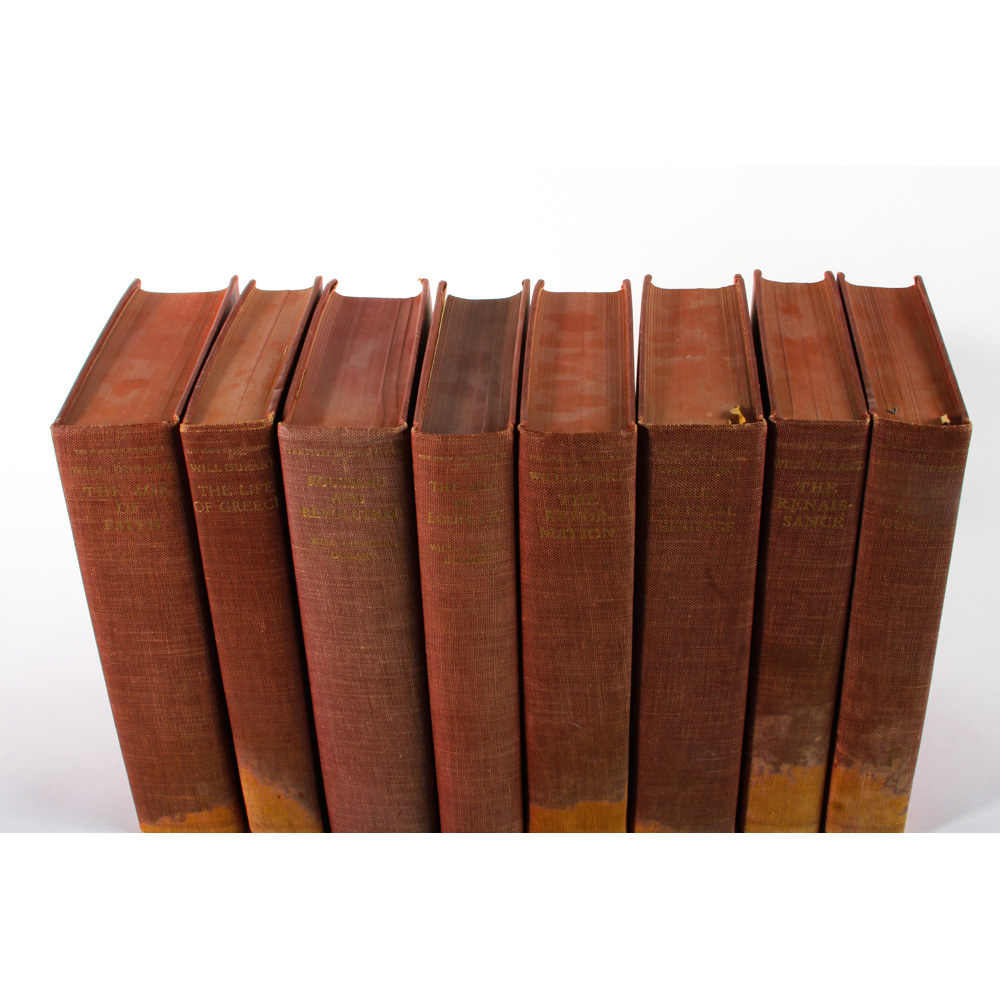 Set of 1930s-1960s Will Durant History Books