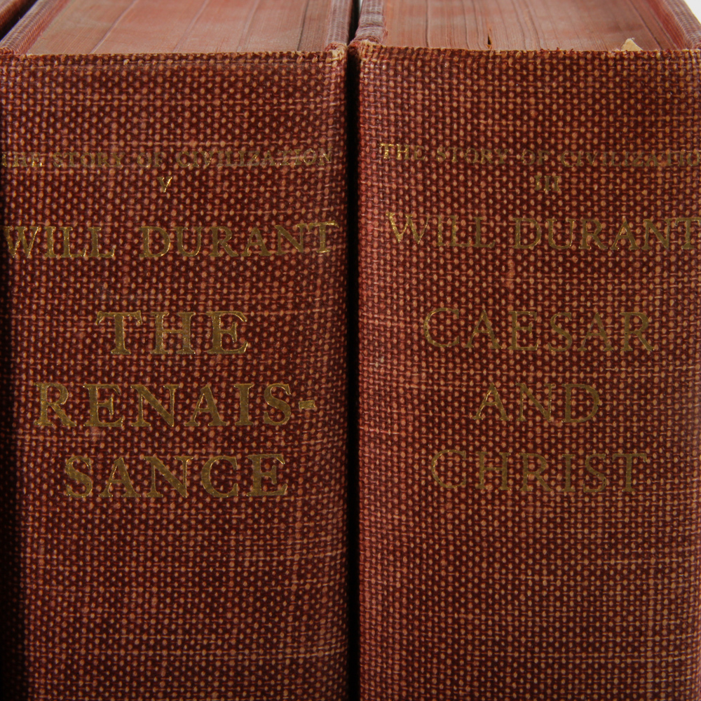 Set of 1930s-1960s Will Durant History Books
