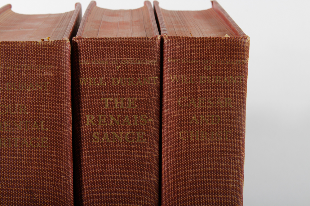 Set of 1930s-1960s Will Durant History Books