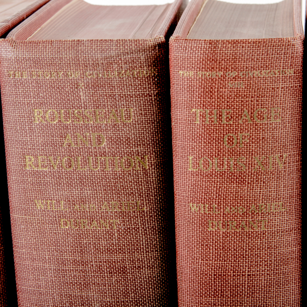 Set of 1930s-1960s Will Durant History Books
