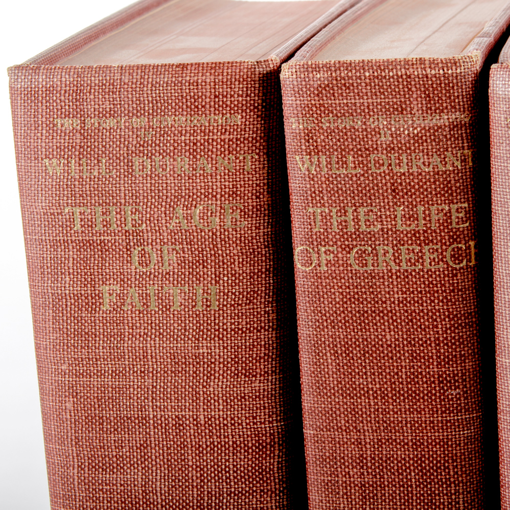 Set of 1930s-1960s Will Durant History Books