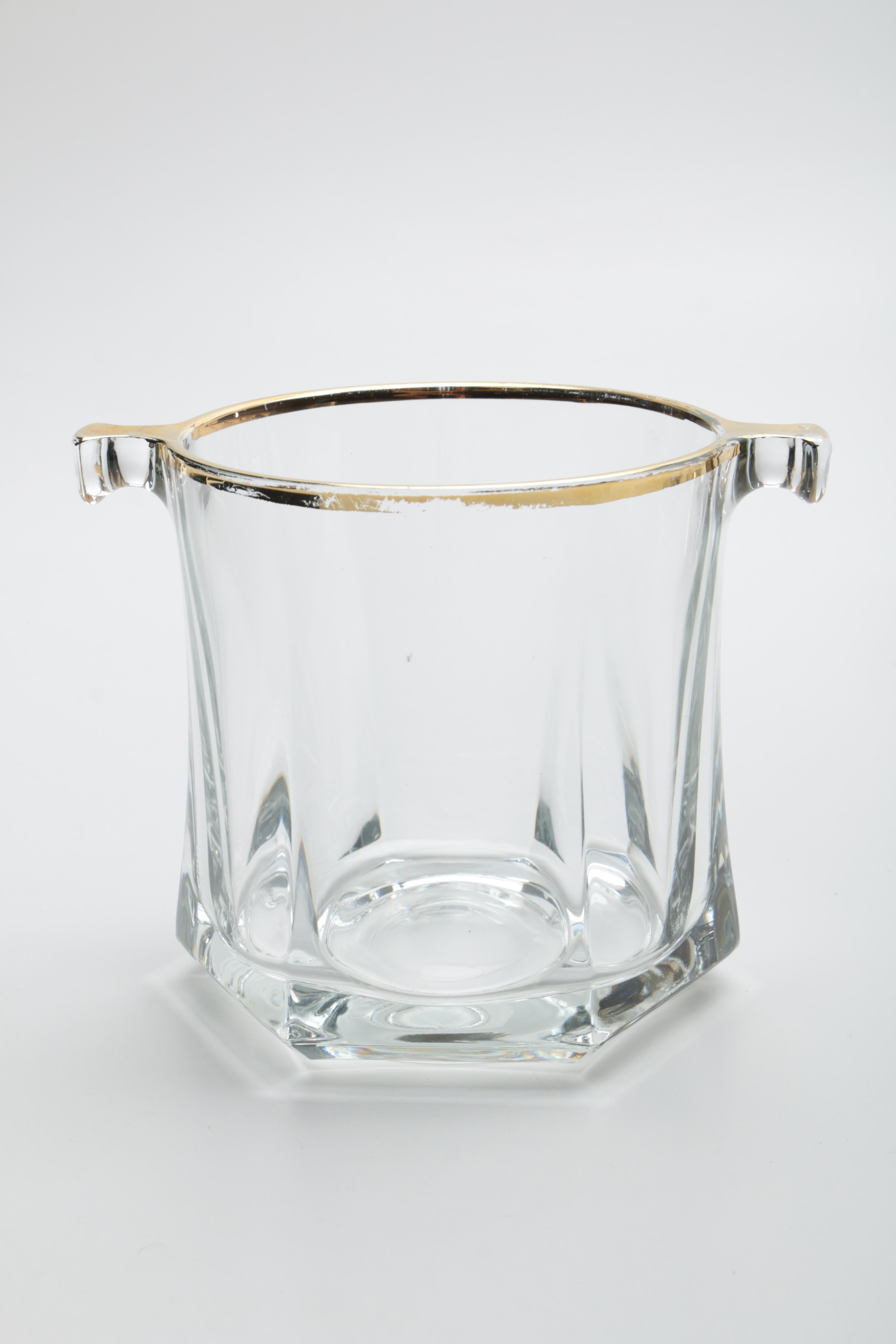 Martini Glassware and Ice Bucket Set