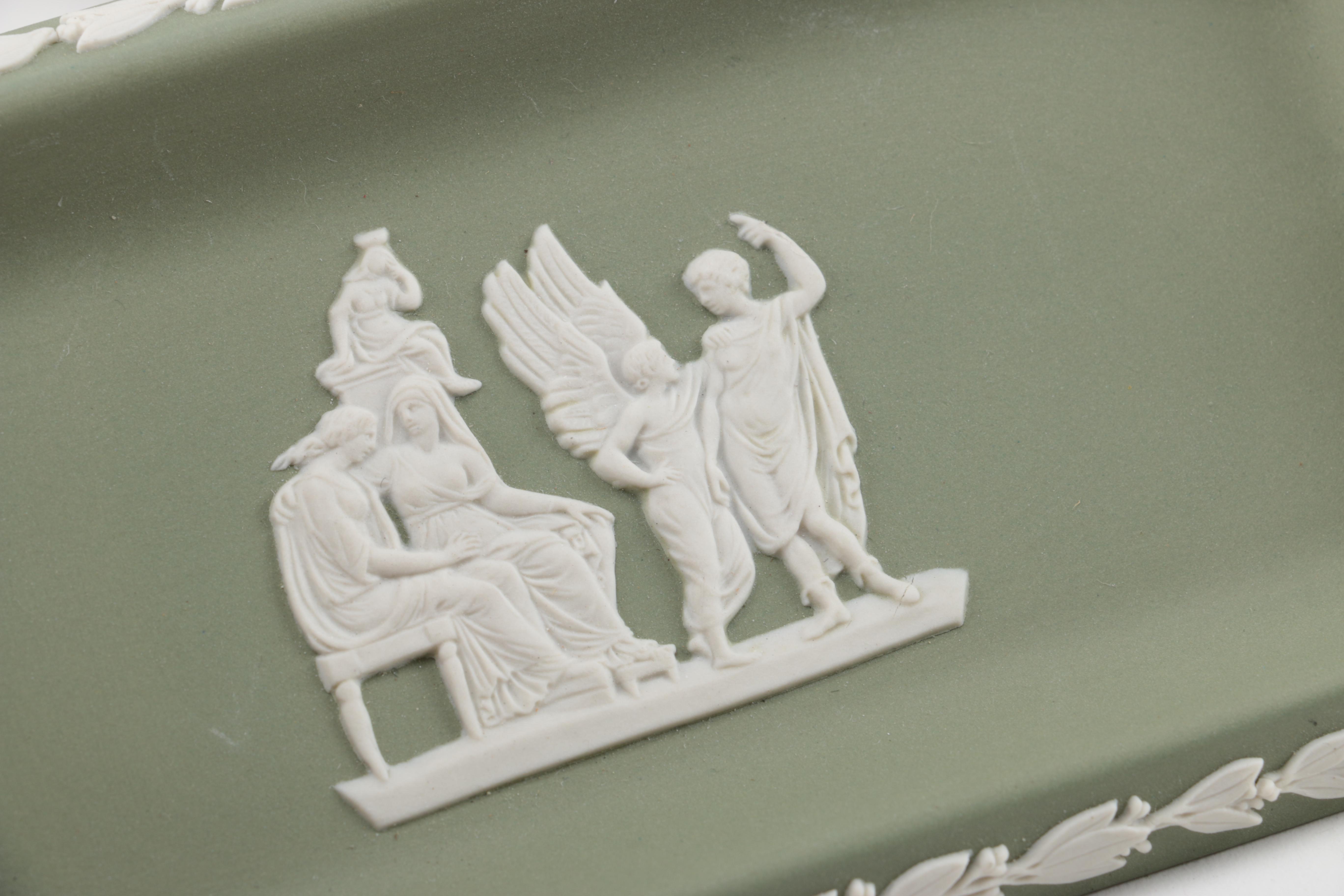 Selection of Wedgwood Green Jasperware