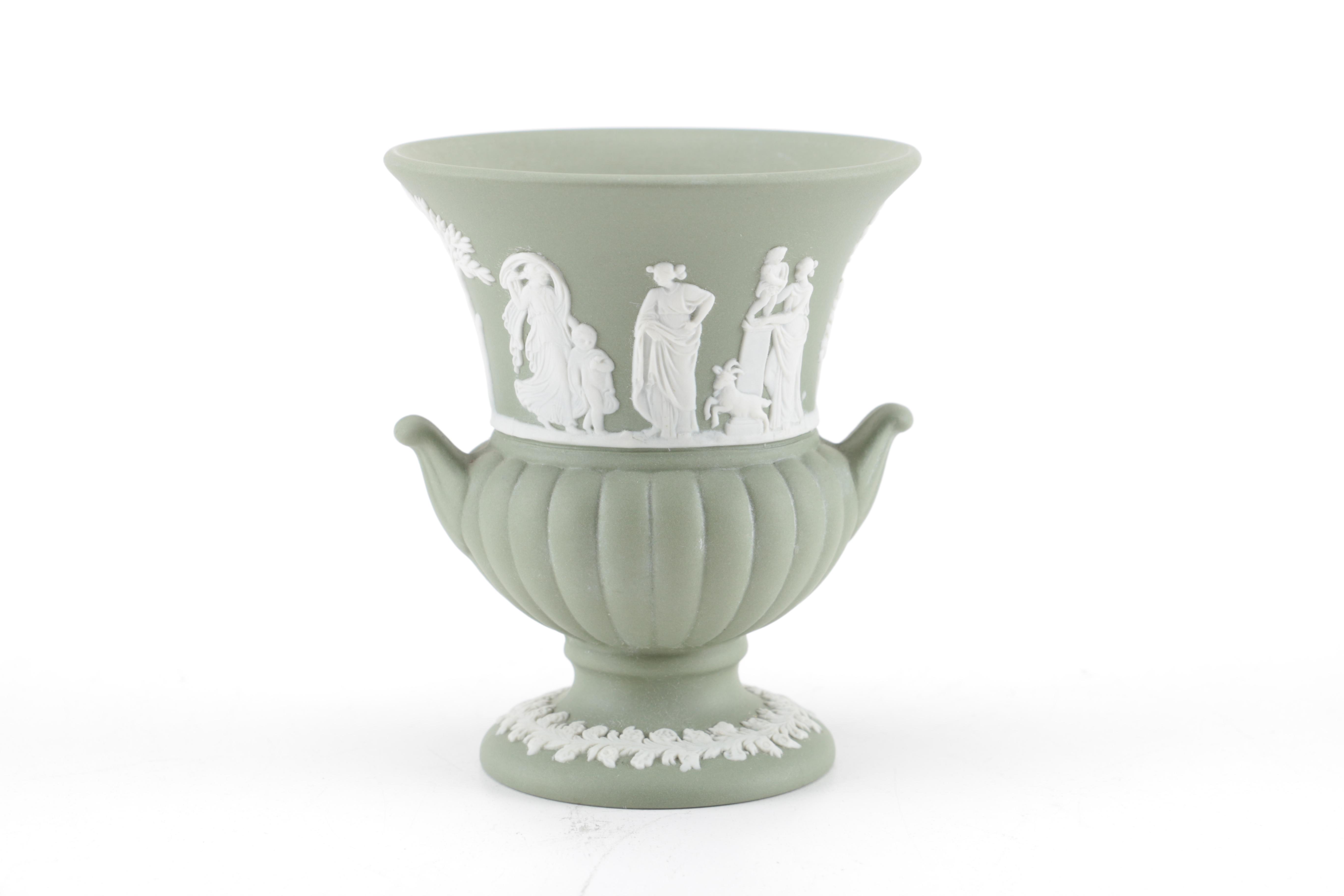 Selection of Wedgwood Green Jasperware
