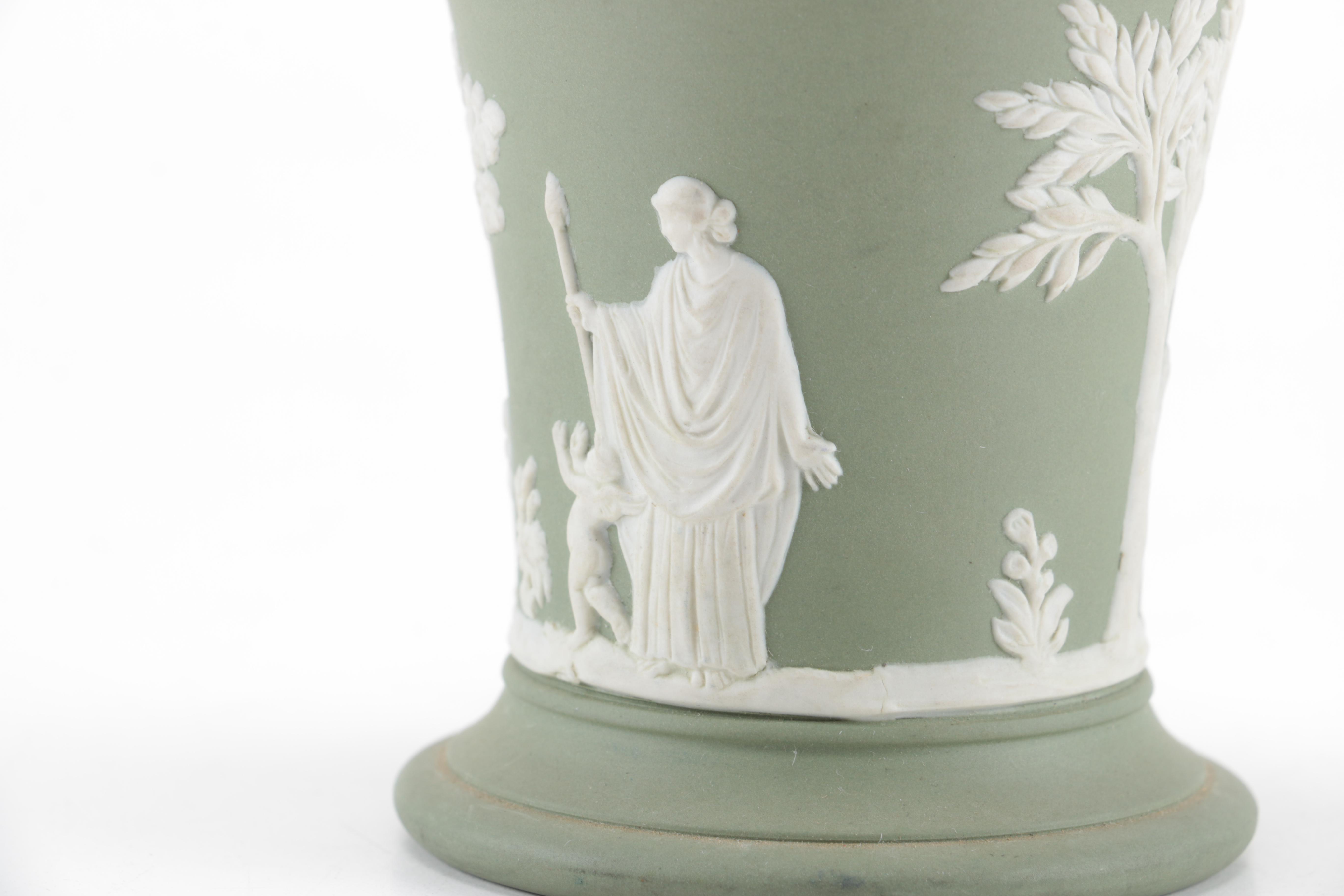 Selection of Wedgwood Green Jasperware