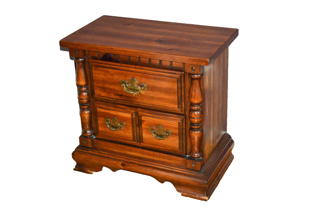 Vintage Chippendale Inspired Nightstand