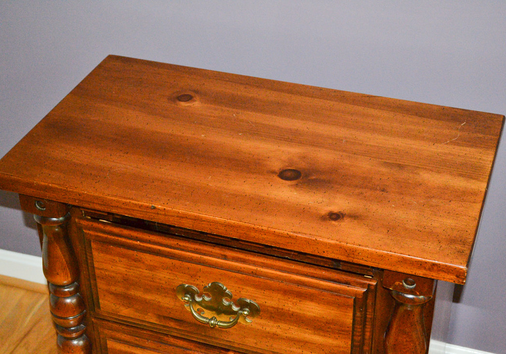 Vintage Chippendale Inspired Nightstand