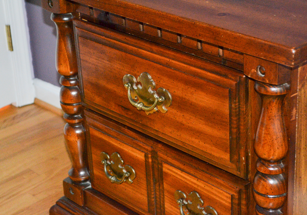 Vintage Chippendale Inspired Nightstand