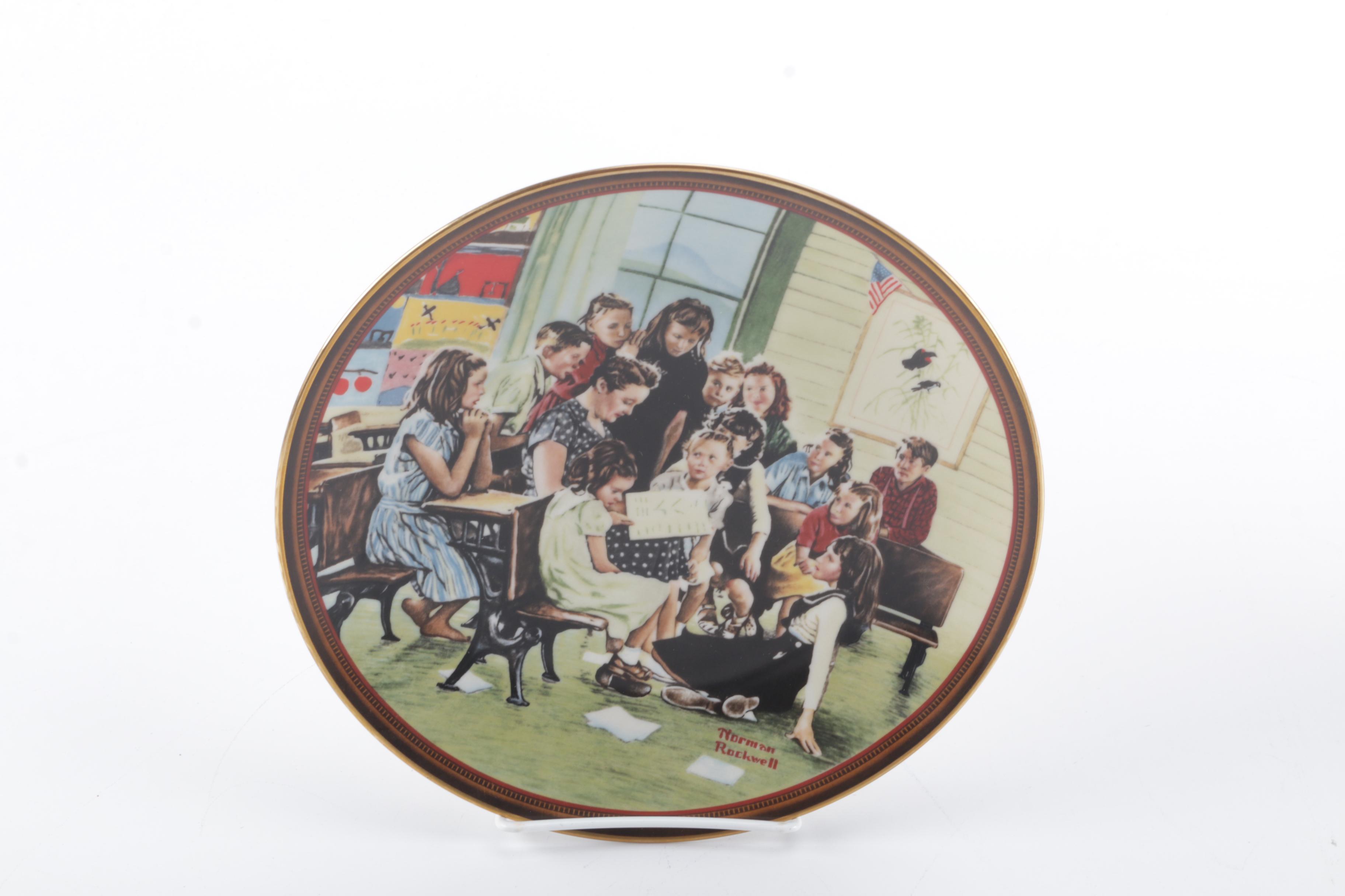 Knowles Norman Rockwell "The One's We Love" Collector Decor Plates