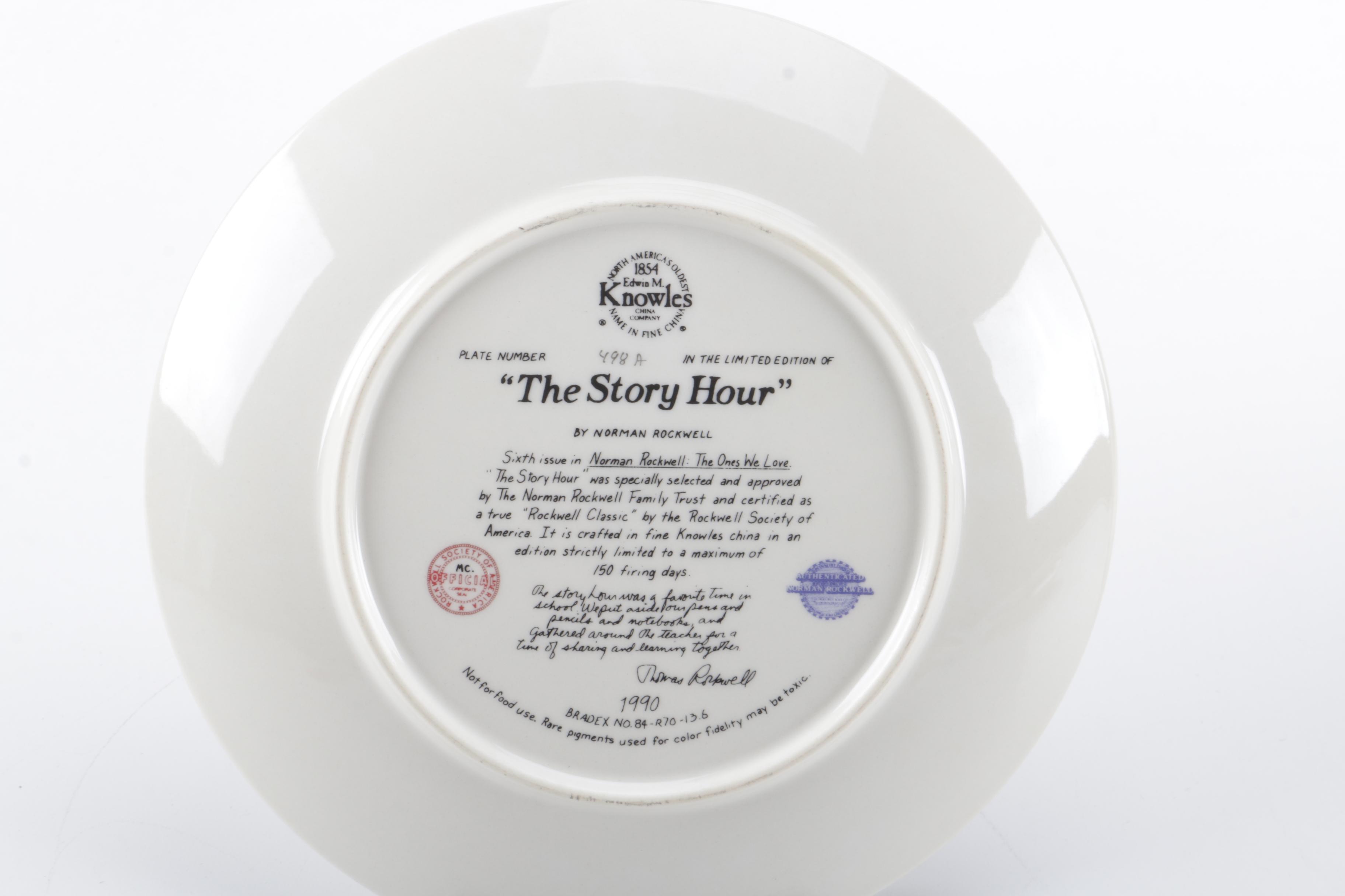 Knowles Norman Rockwell "The One's We Love" Collector Decor Plates