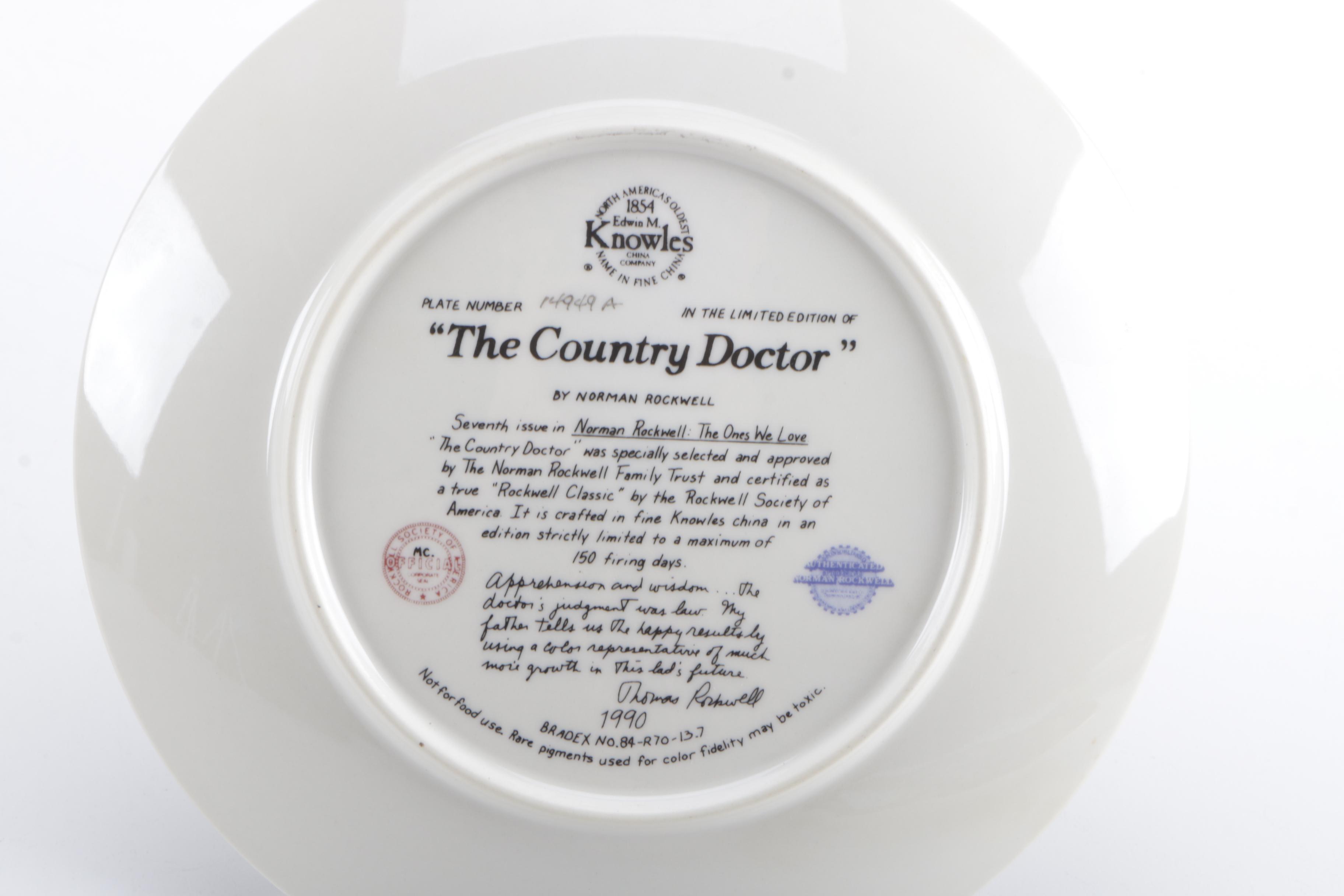 Knowles Norman Rockwell "The One's We Love" Collector Decor Plates