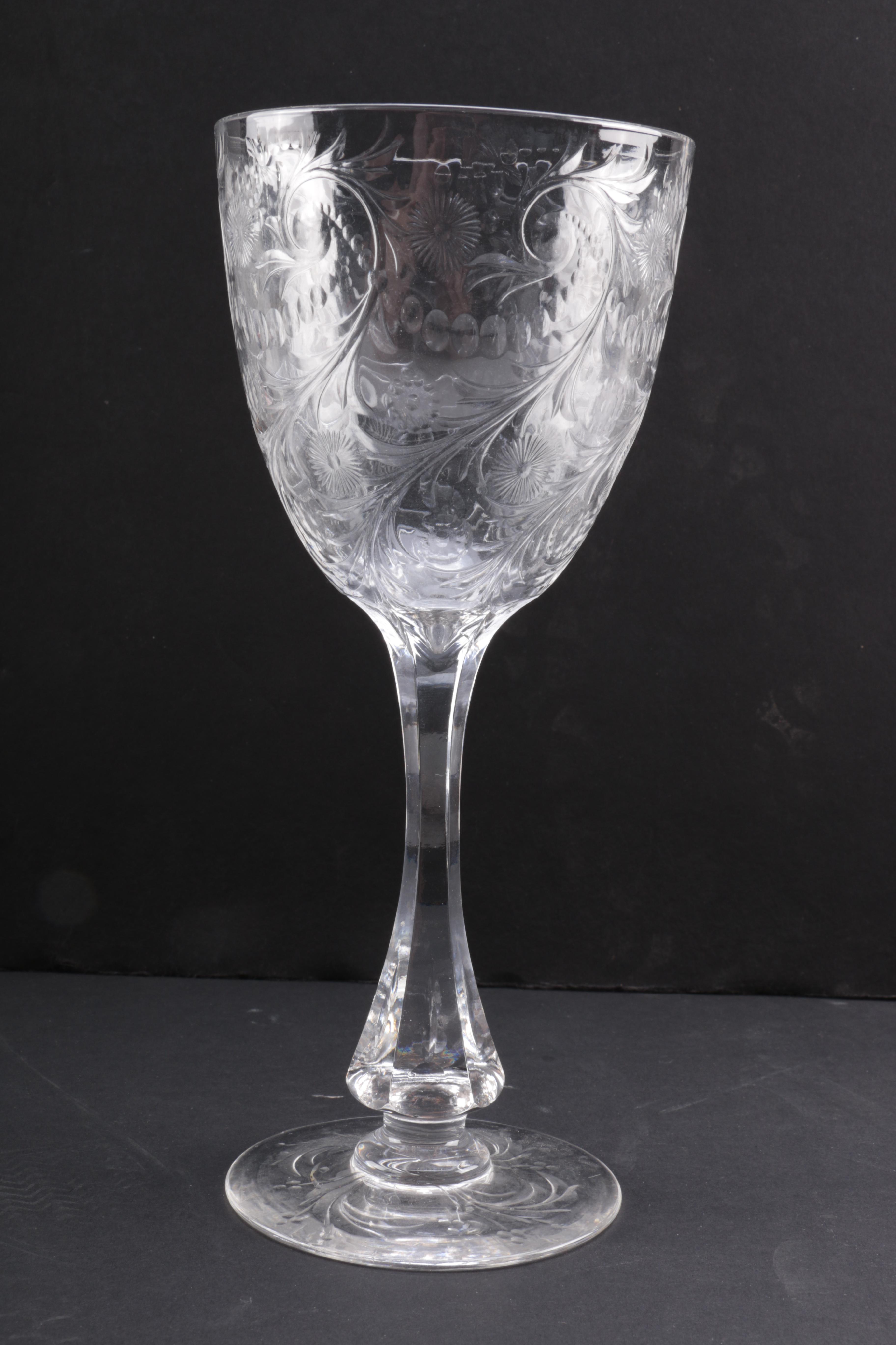 Etched Crystal Glasses