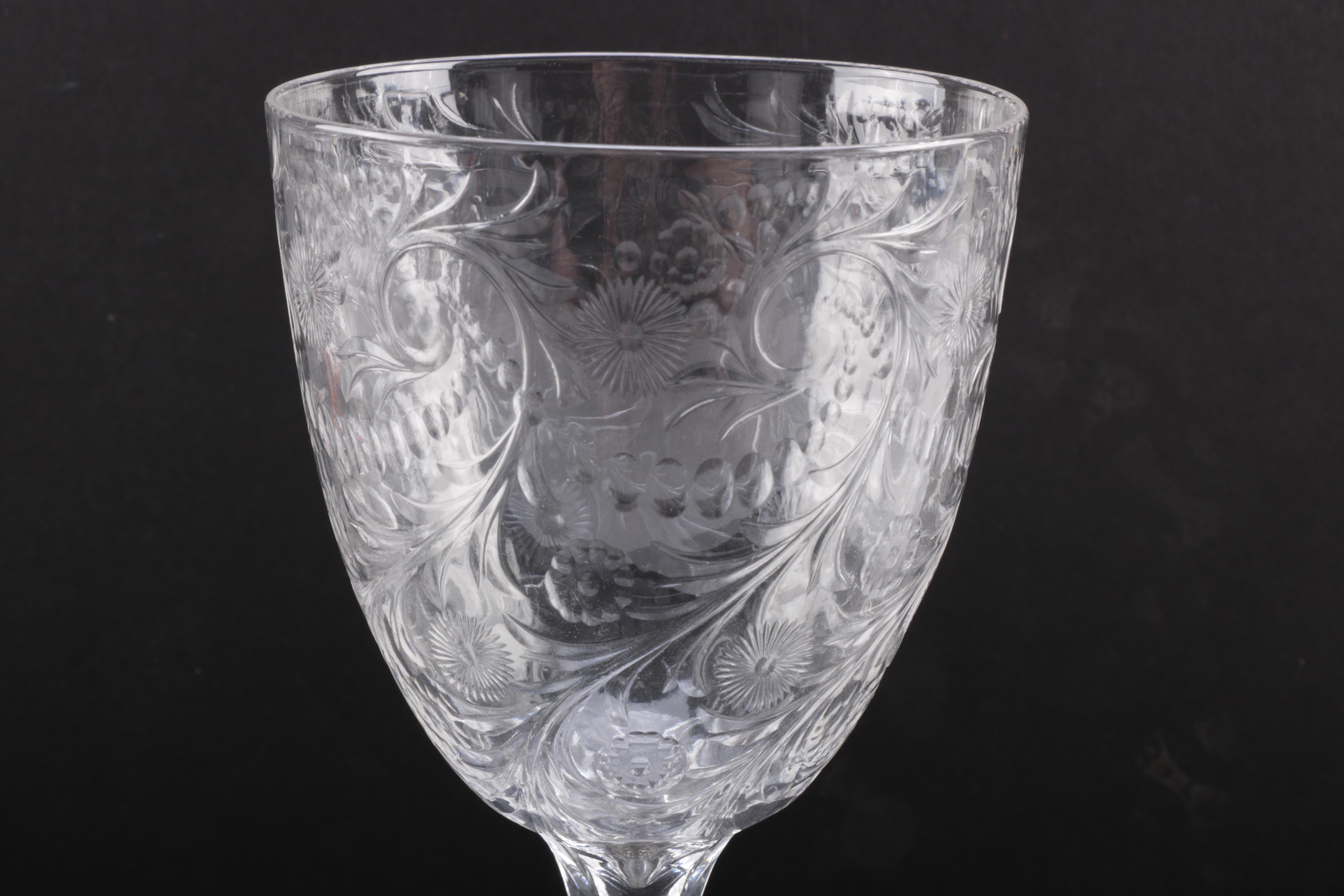 Etched Crystal Glasses