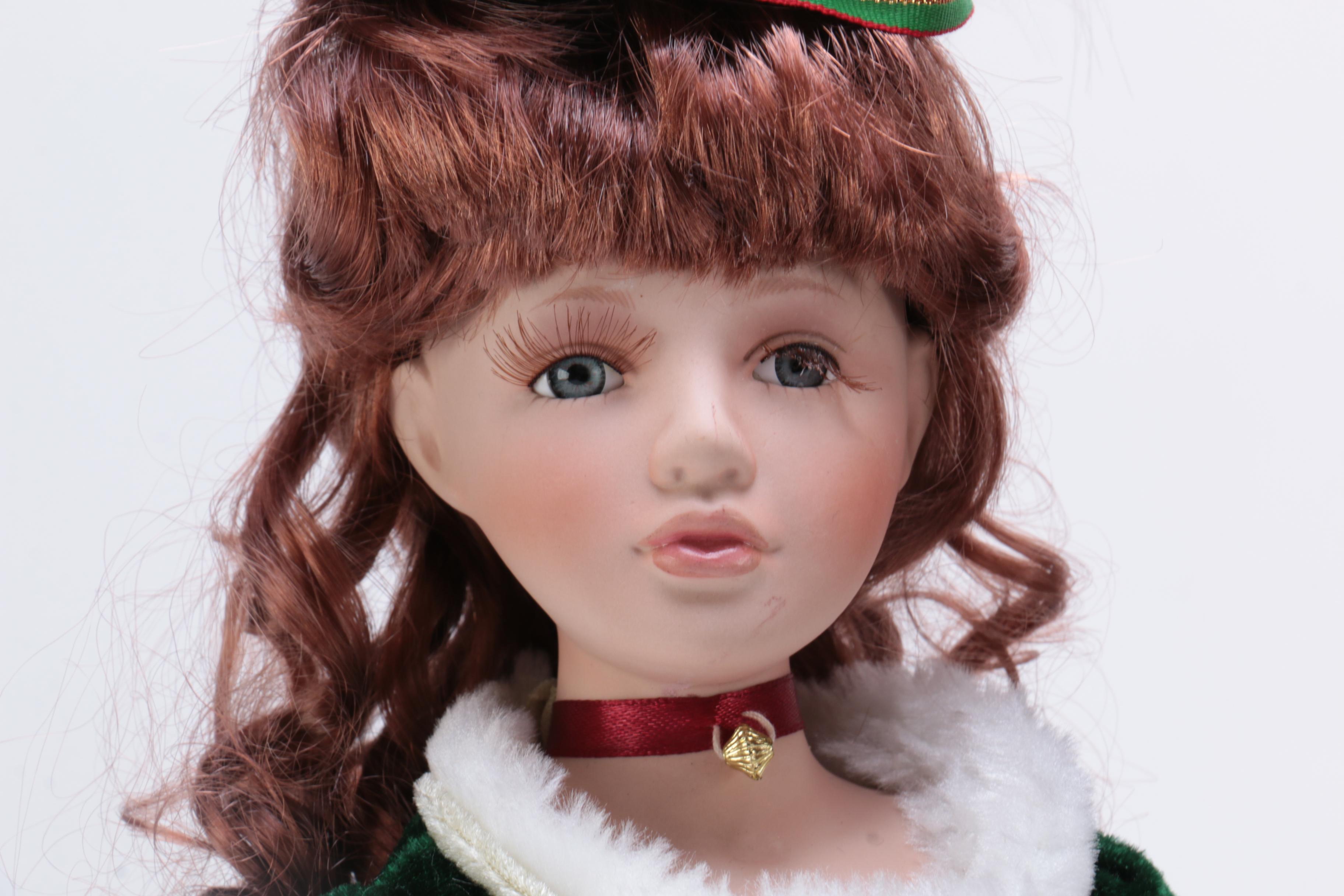 Collection of Four Porcelain Dolls