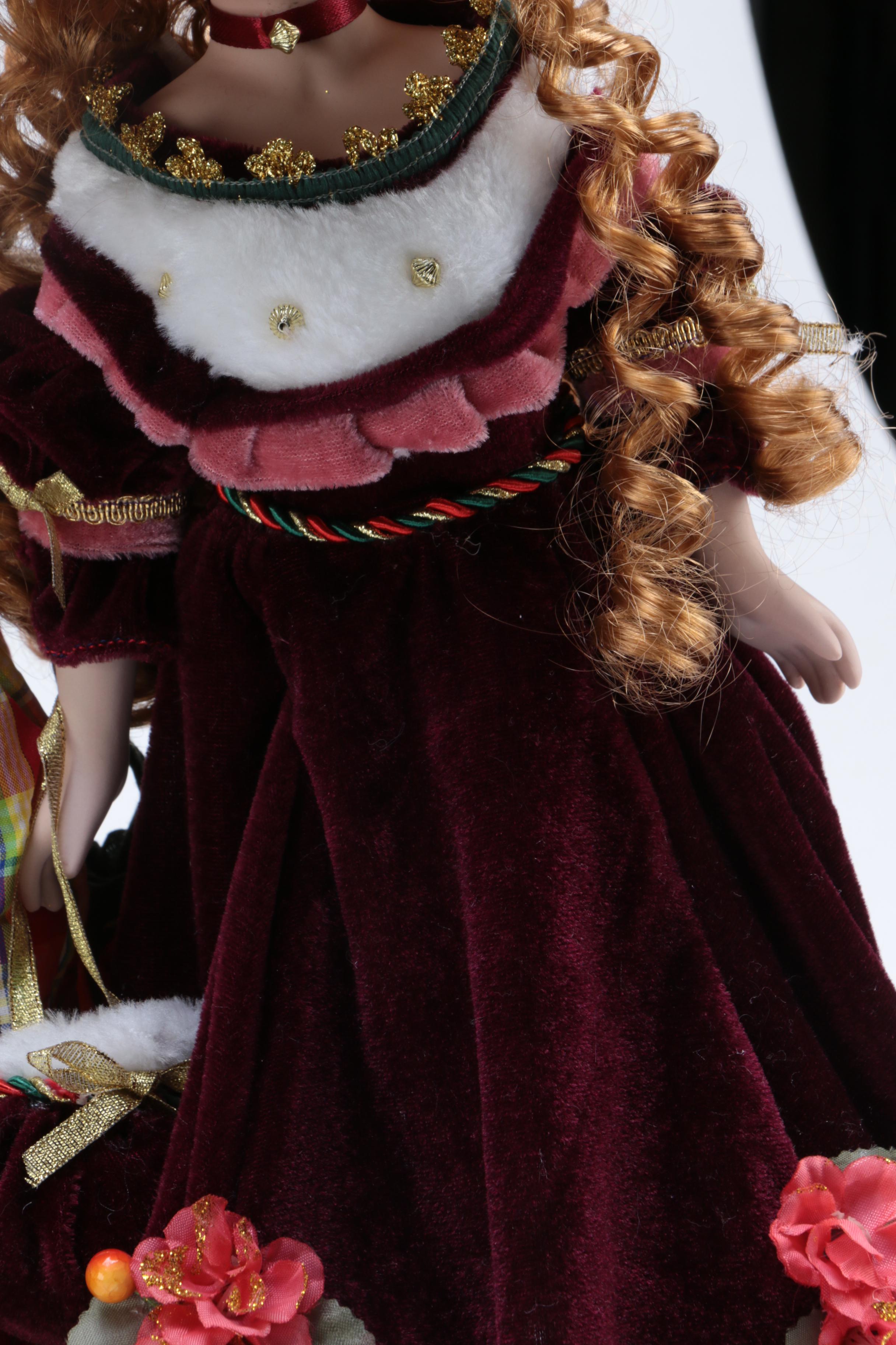 Collection of Four Porcelain Dolls