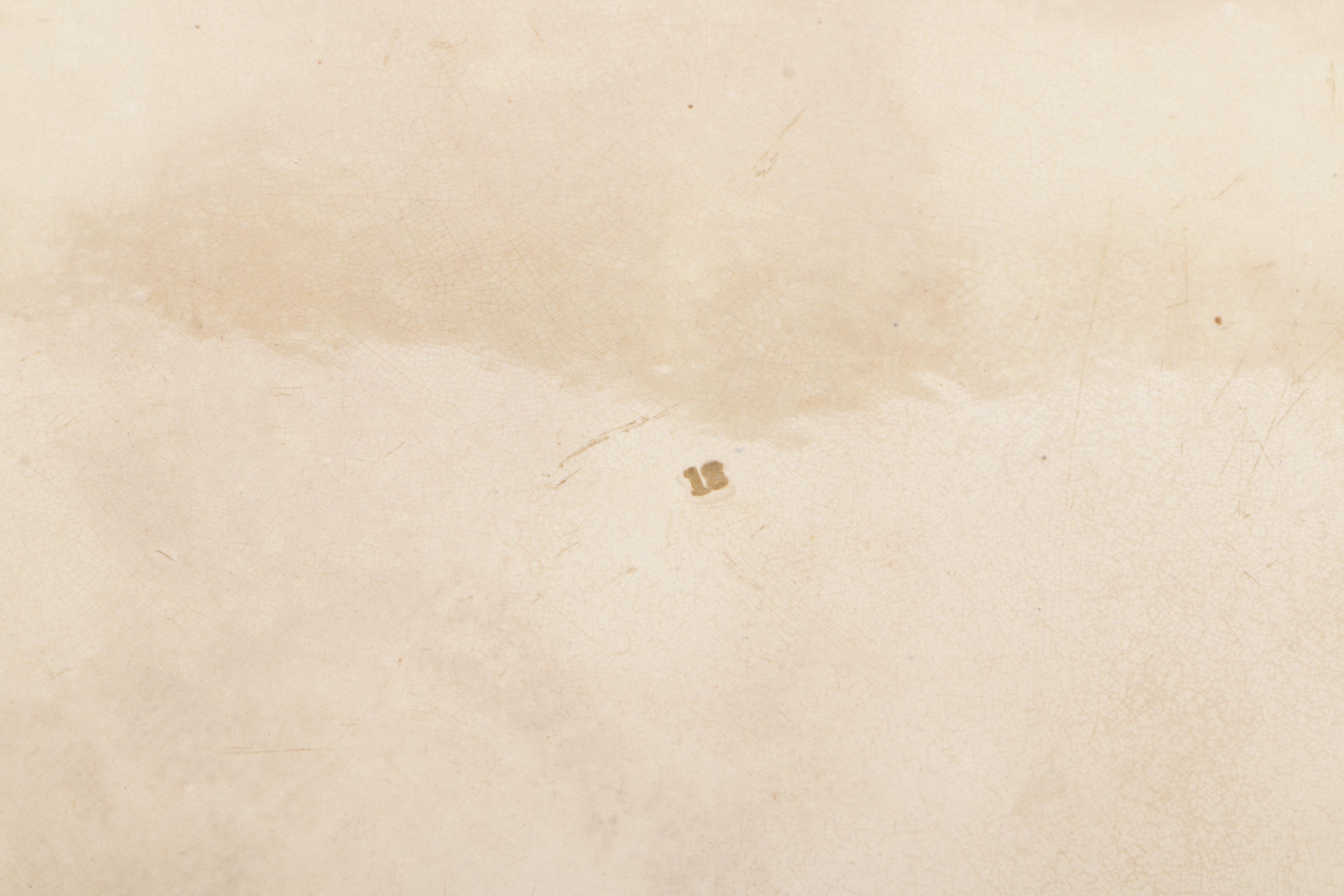 Antique Romantic Transfer Printed Ironstone Platter Circa 1845-60