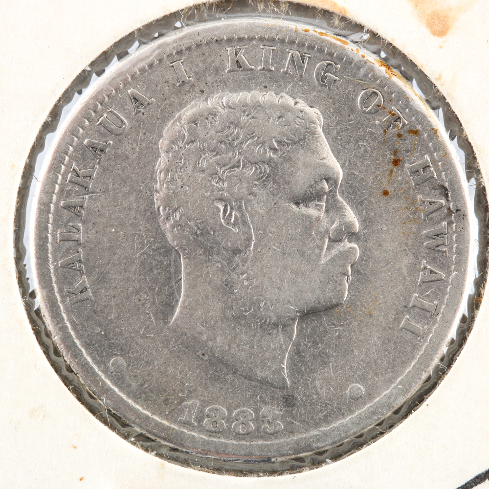 1883 Silver Hawaiian Quarter