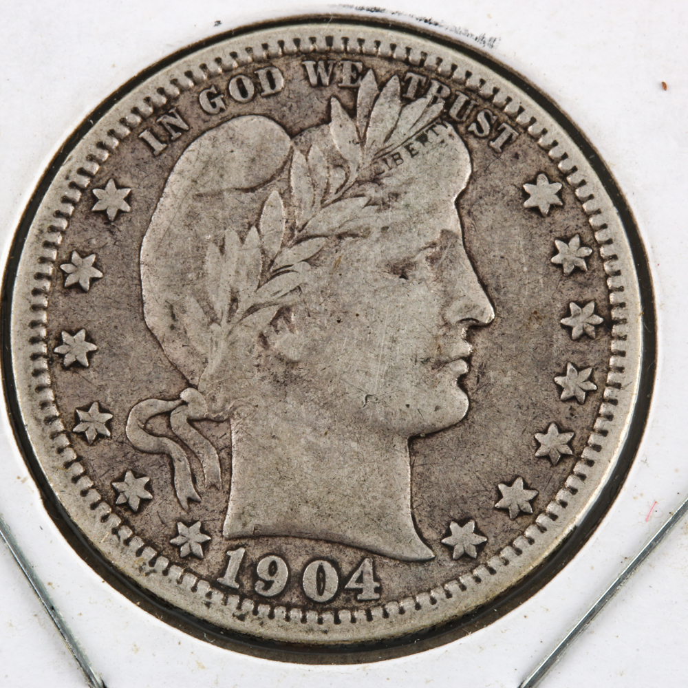 1904-O Barber Quarter