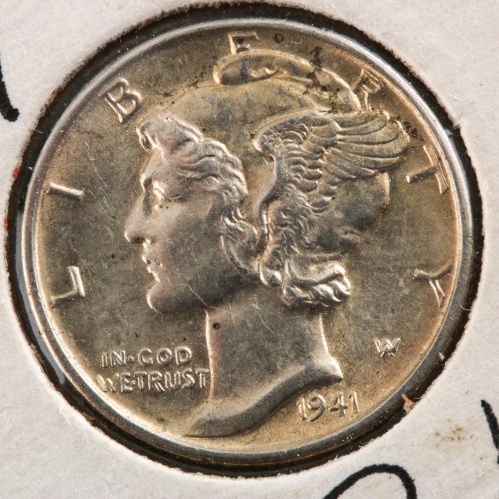 1941 and 1941-D Mercury Dime