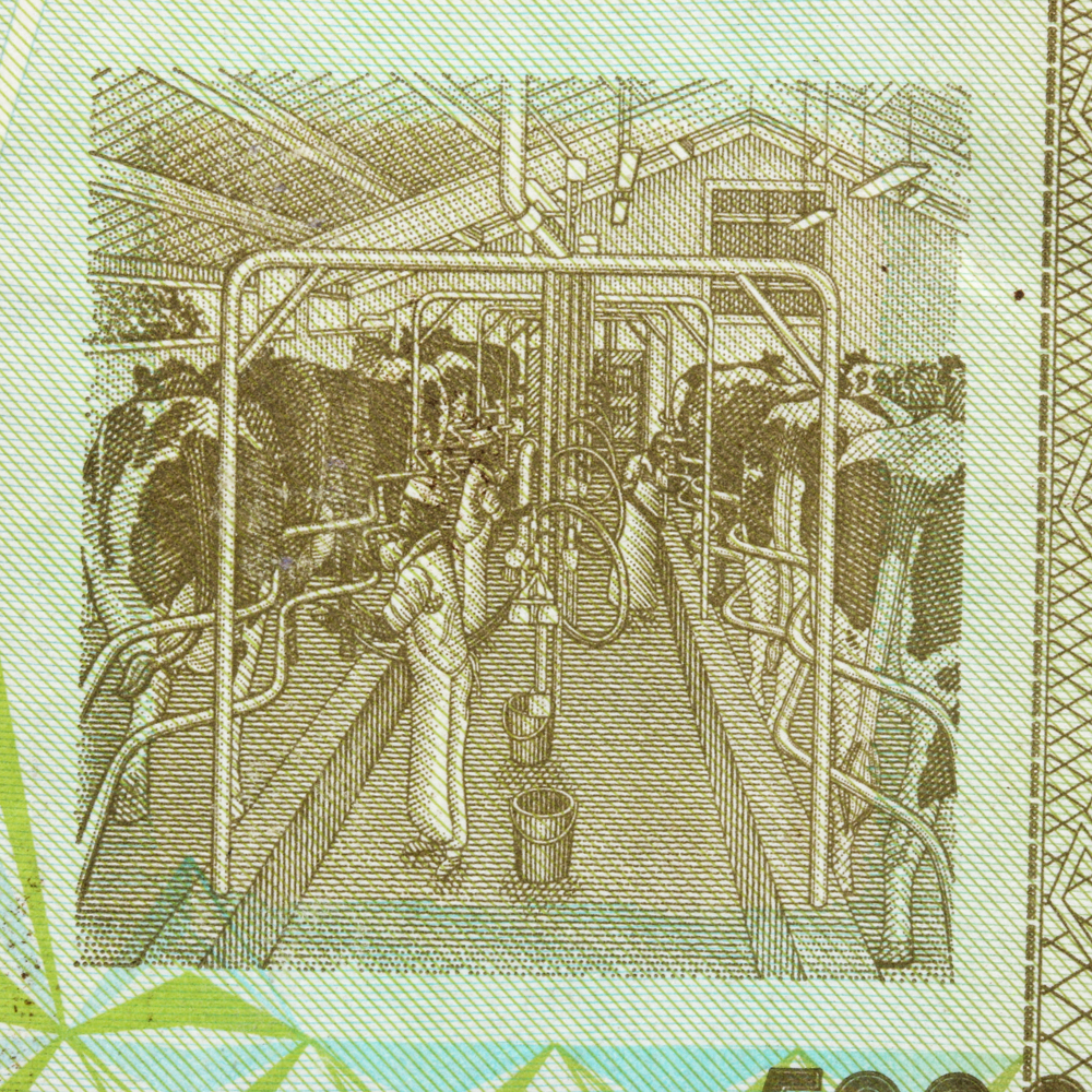 Group of (4) 2008 $500000 Reserve Bank of Zimbabwe Banknotes