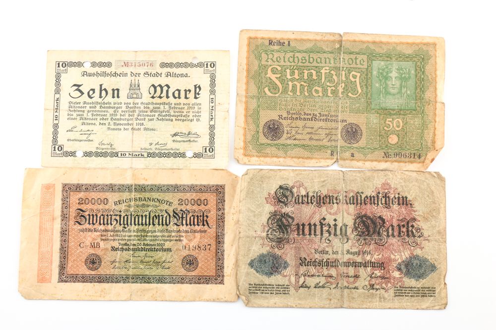 Group of (20) Assorted German Marks
