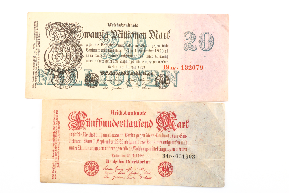 Group of (20) Assorted German Marks