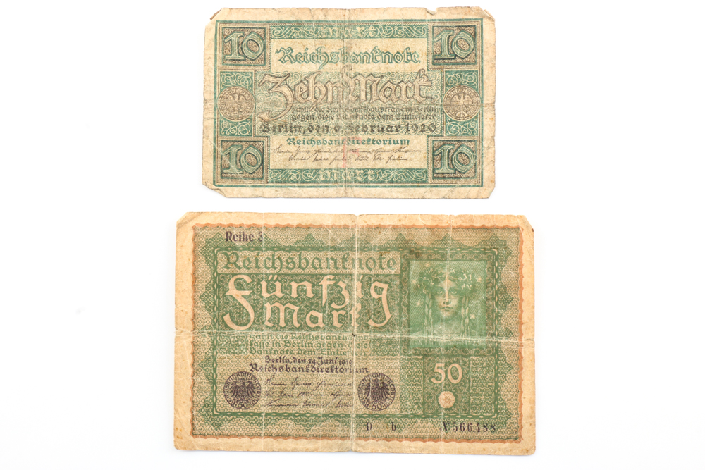 Group of (20) Assorted German Marks