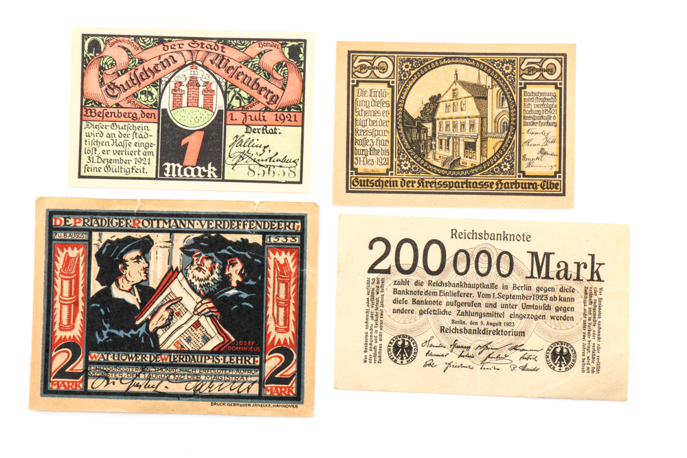 Group of (20) Assorted German Marks