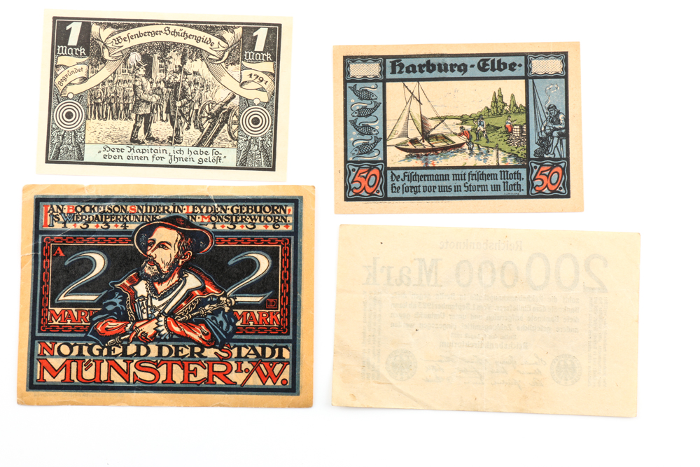 Group of (20) Assorted German Marks