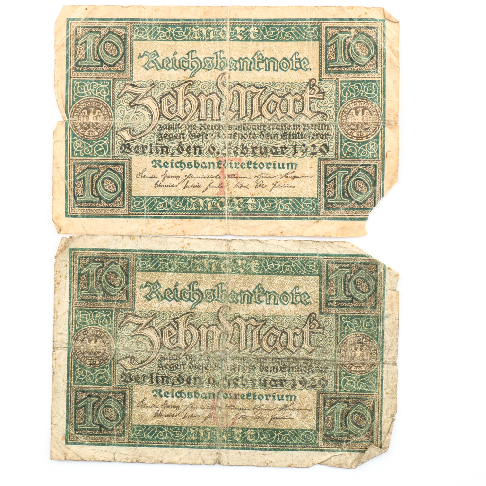 Group of (20) Assorted German Marks