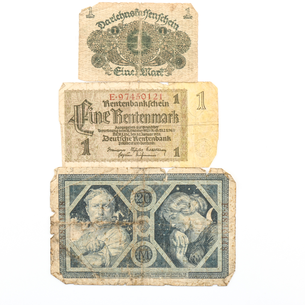 Group of (20) Assorted German Marks