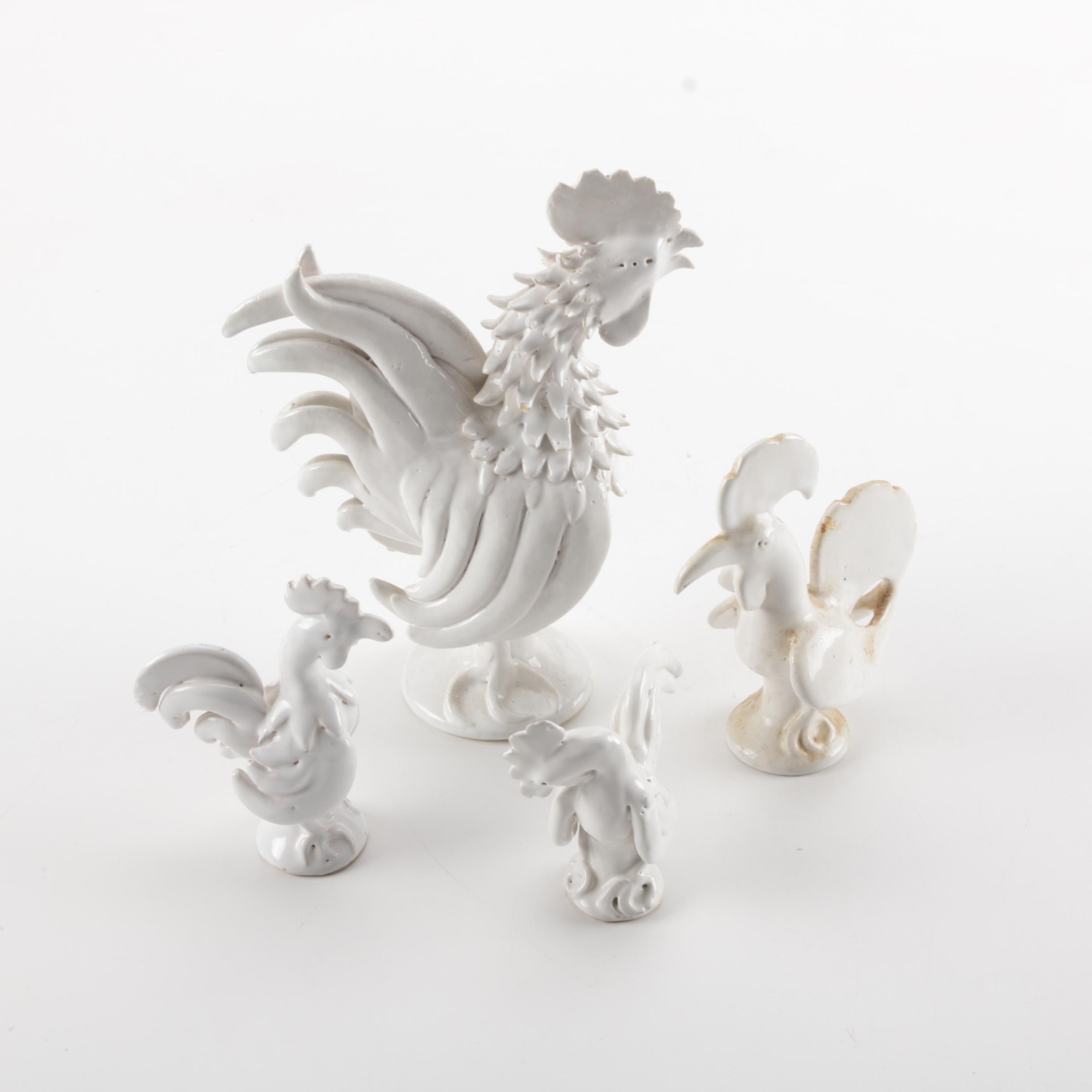 Collection of Rooster Figurines