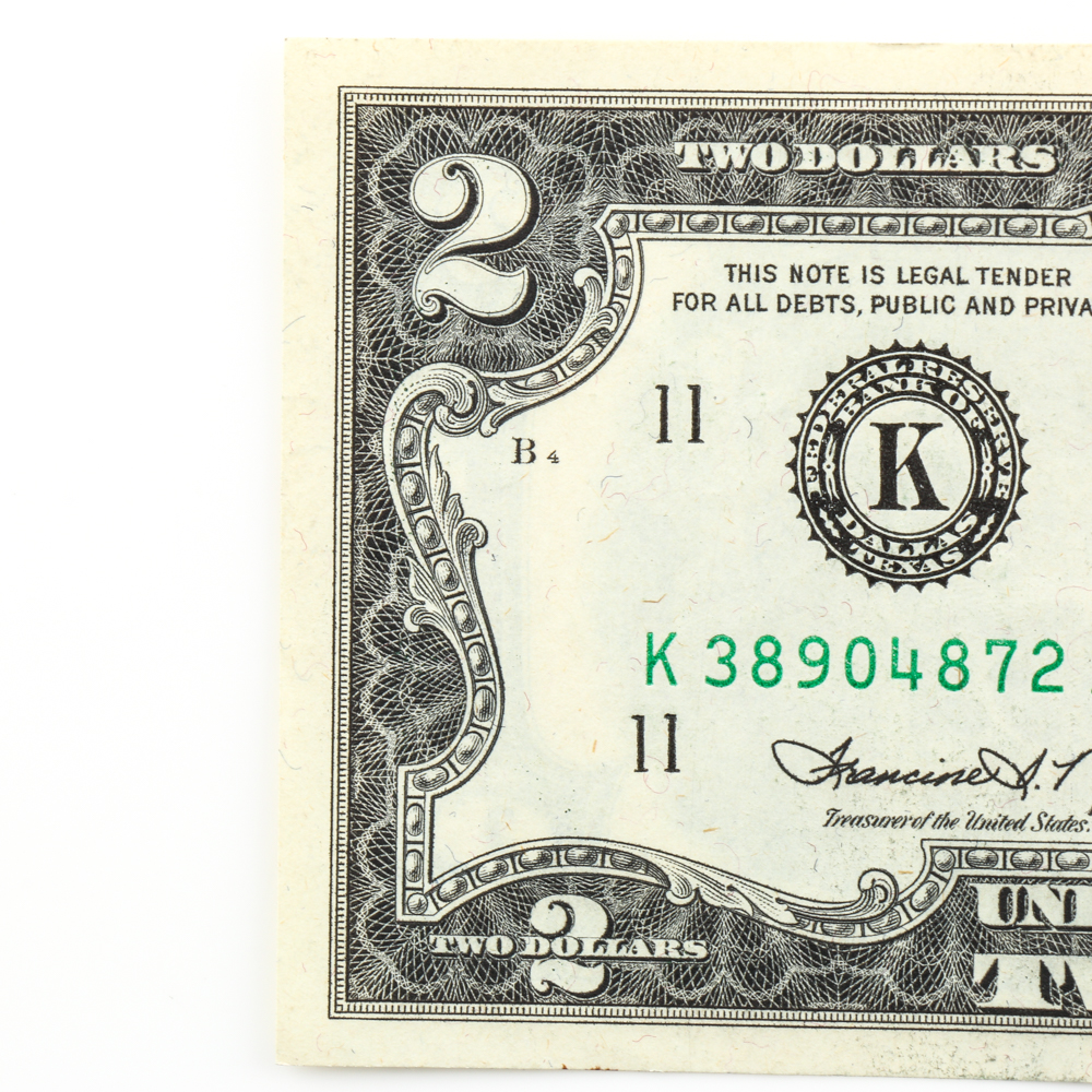 Group of (11) Series 1976 $2 Federal Reserve Notes