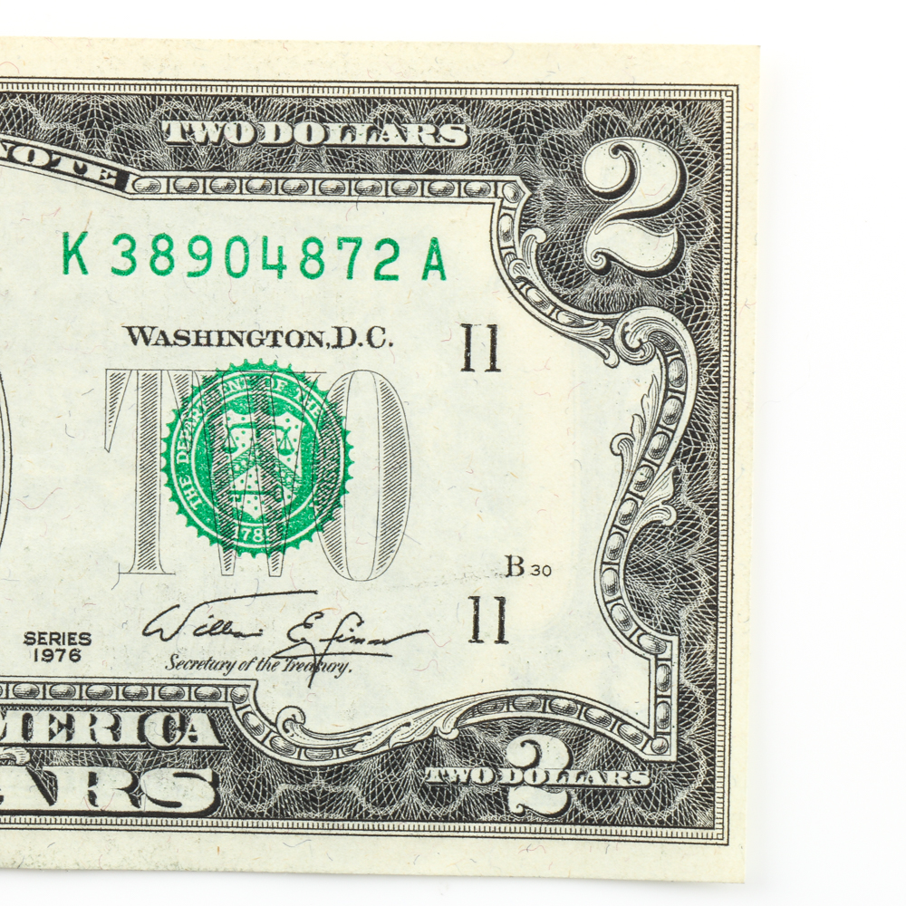 Group of (11) Series 1976 $2 Federal Reserve Notes