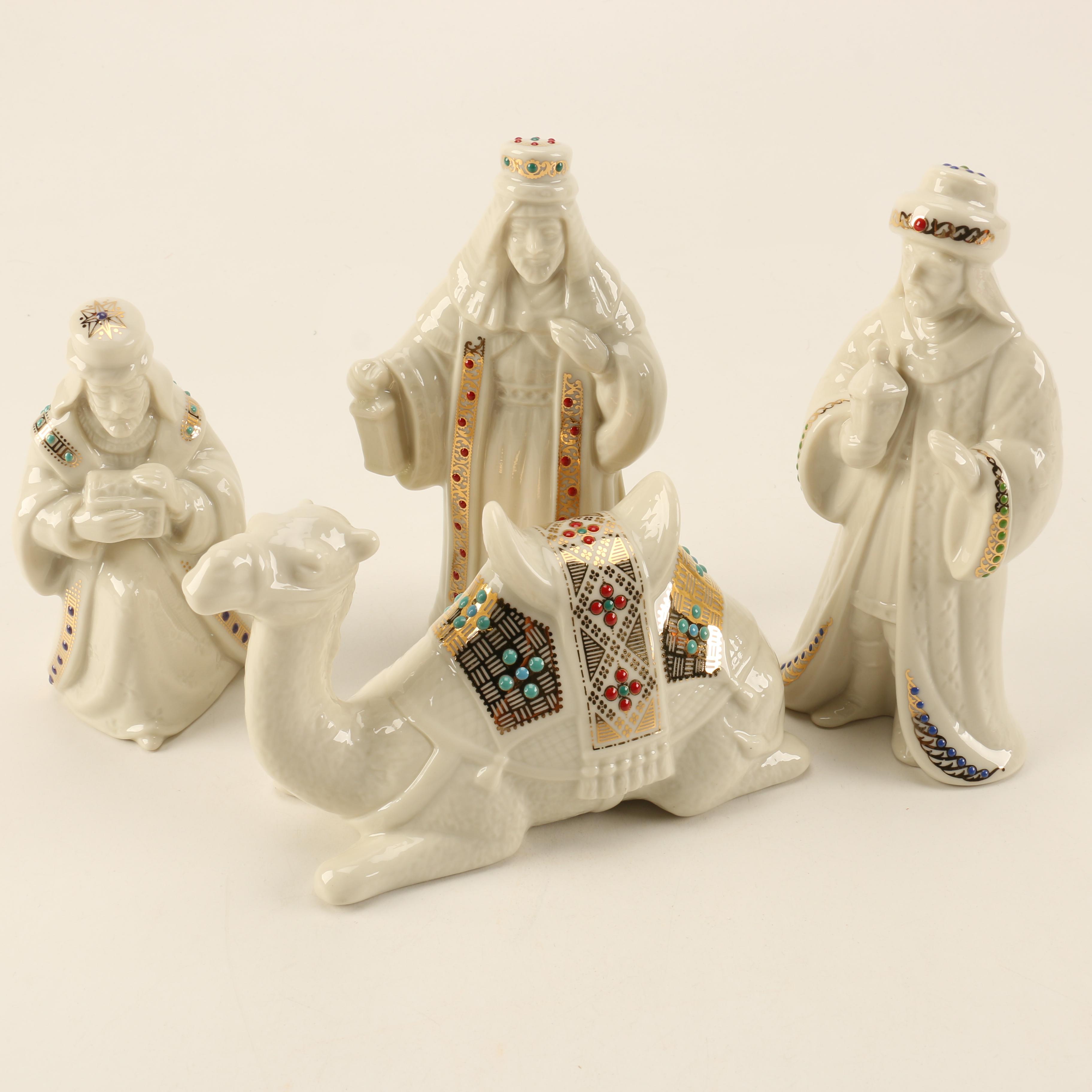 Lenox Ivory Tone Nativity Kings and Camel