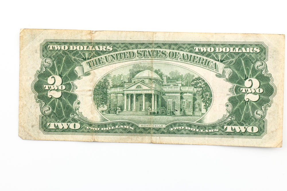 Group of (6) Series 1928-D,F, and G Red Seal $2 Legal Tender Notes