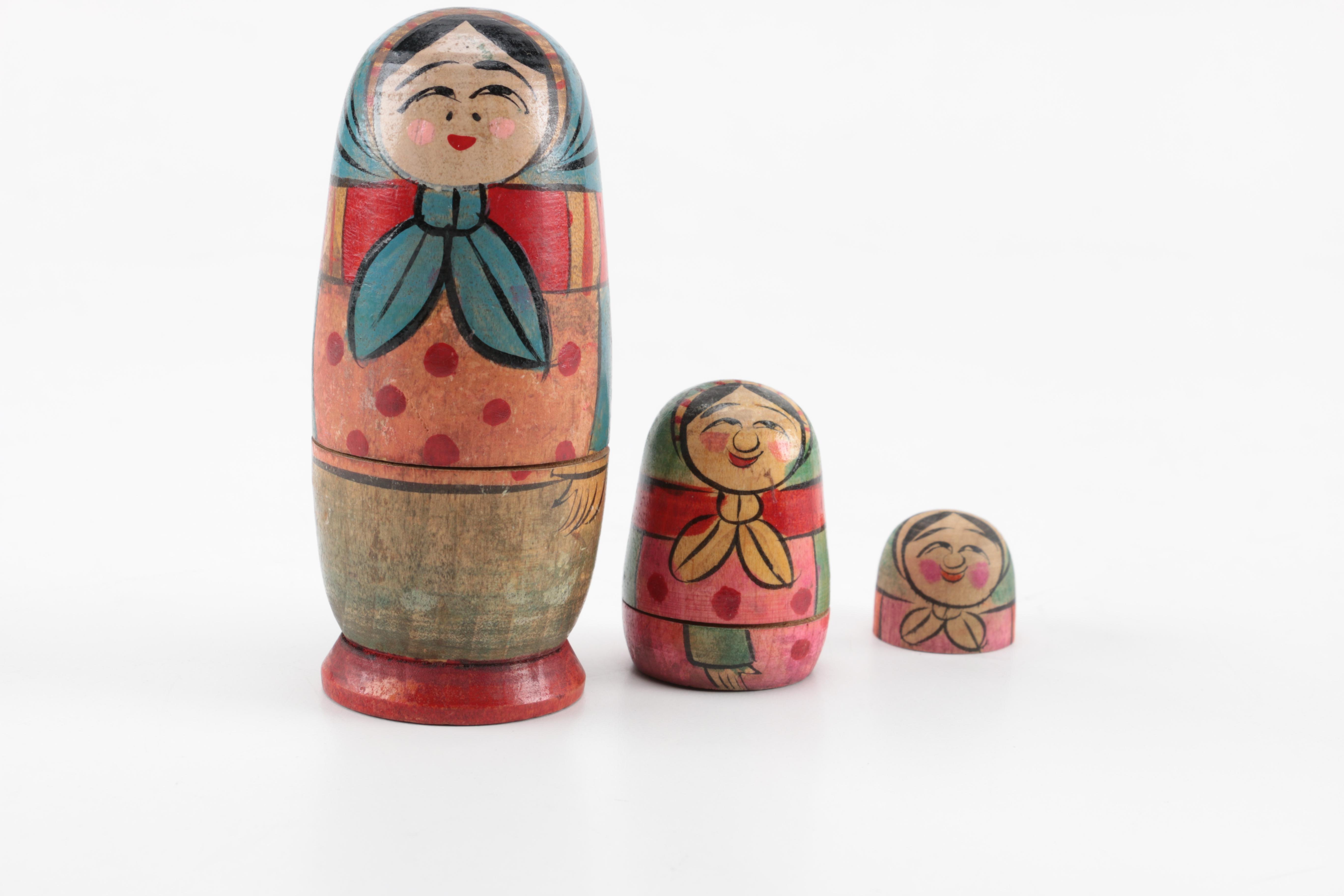 Japanese Wood Nesting Dolls