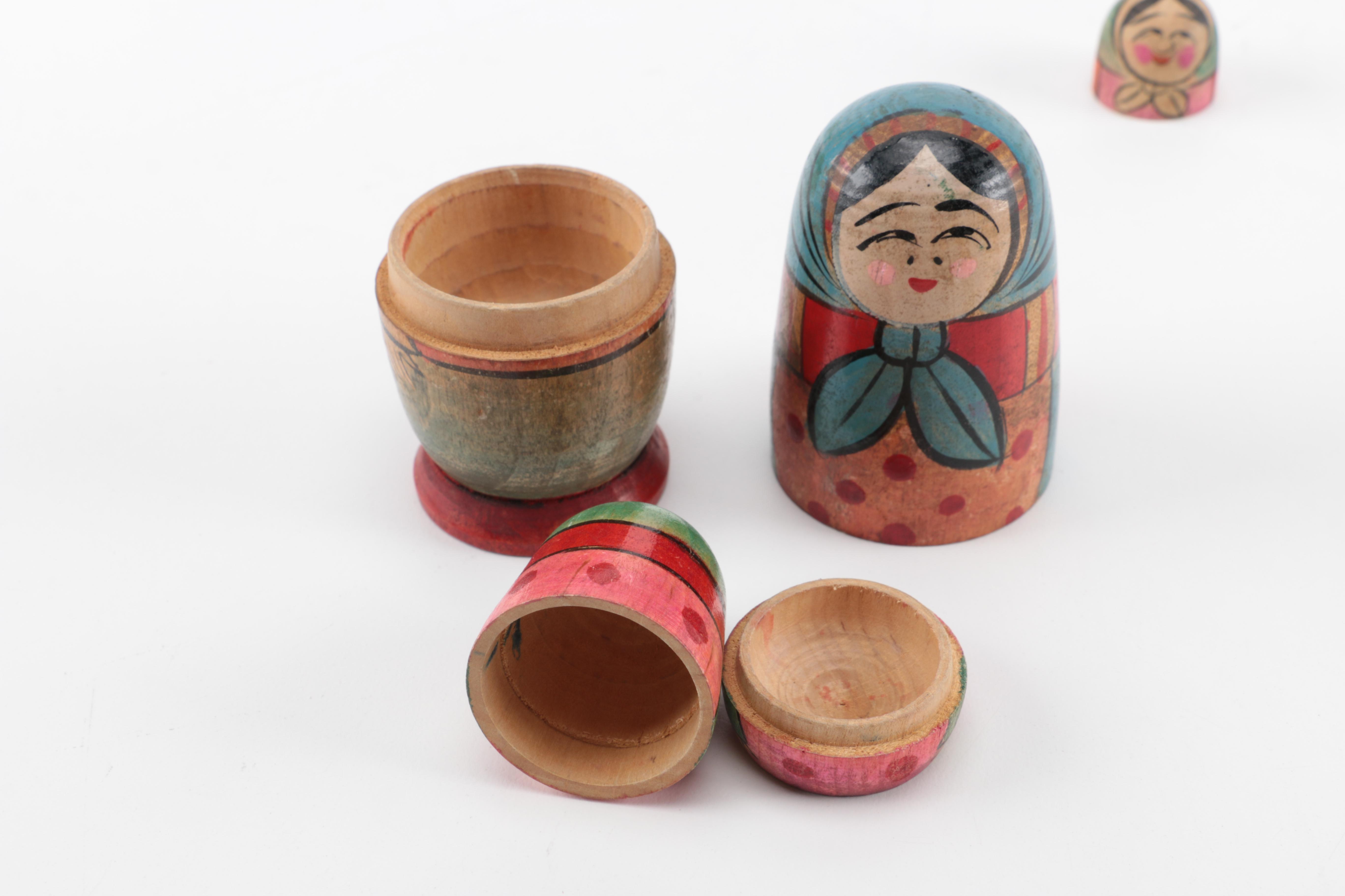 Japanese Wood Nesting Dolls