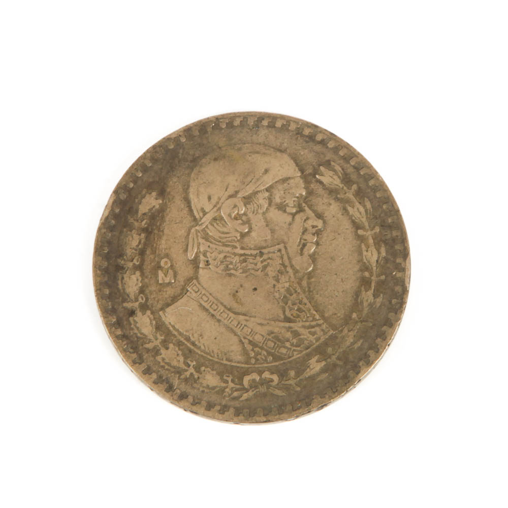 Mexican 1957 One Peso Coin